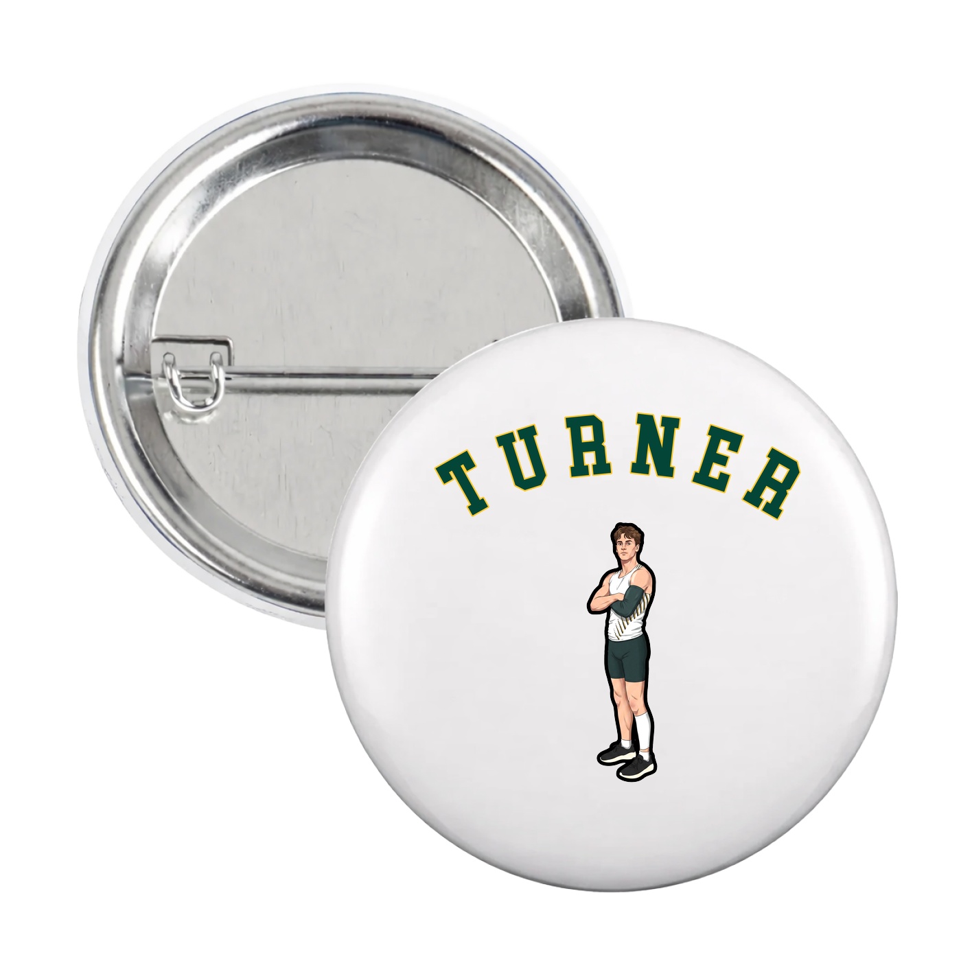 Game Day Button — Shirsey Arch in White