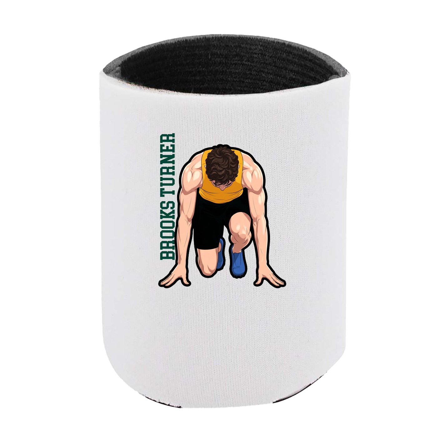 Can Holder — Name Vertical in White