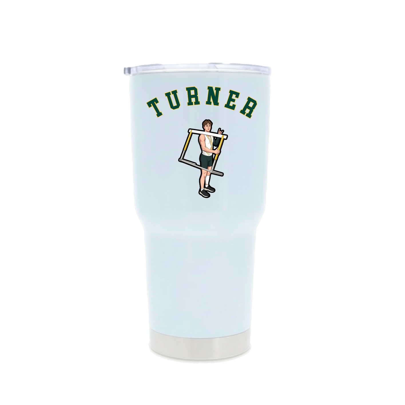 30oz Stainless Steel Tumbler — Shirsey Arch in White