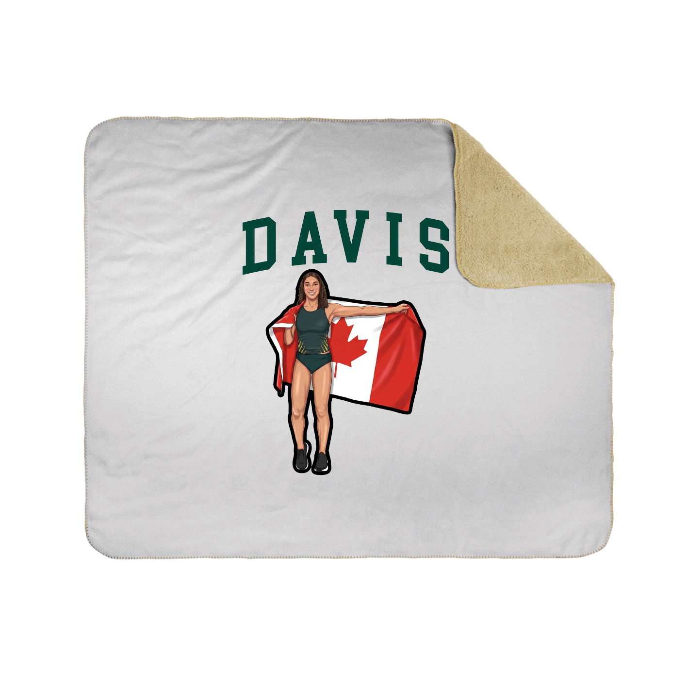 Throw Blanket — Shirsey in White