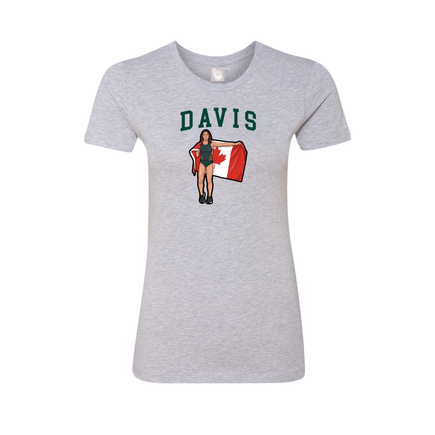 Fitted Women's Tee — Shirsey in Grey