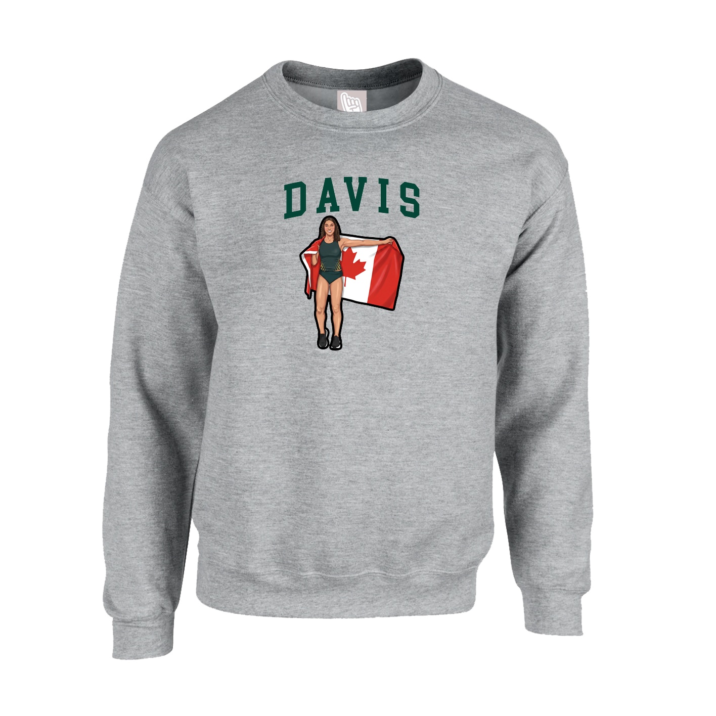 Fleece Crew — Shirsey in Grey