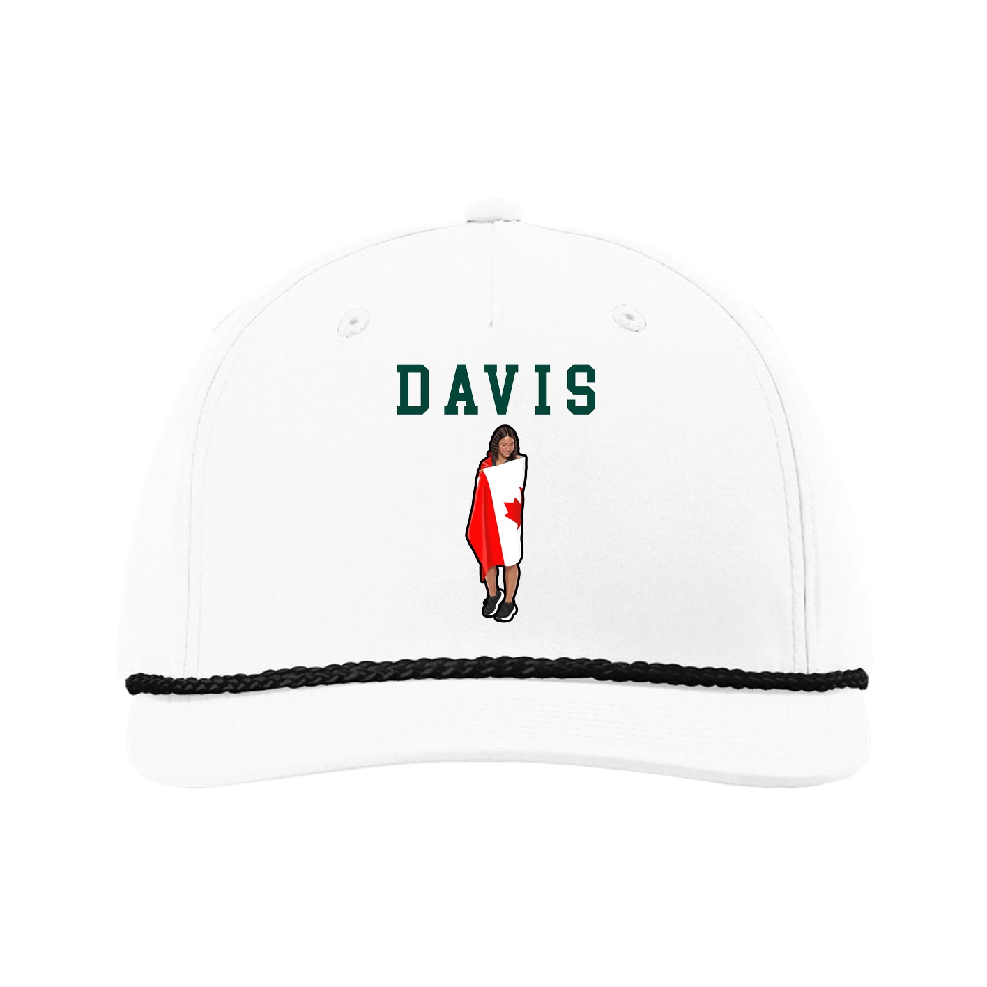 Five-Panel Classic Rope Cap — Shirsey in White