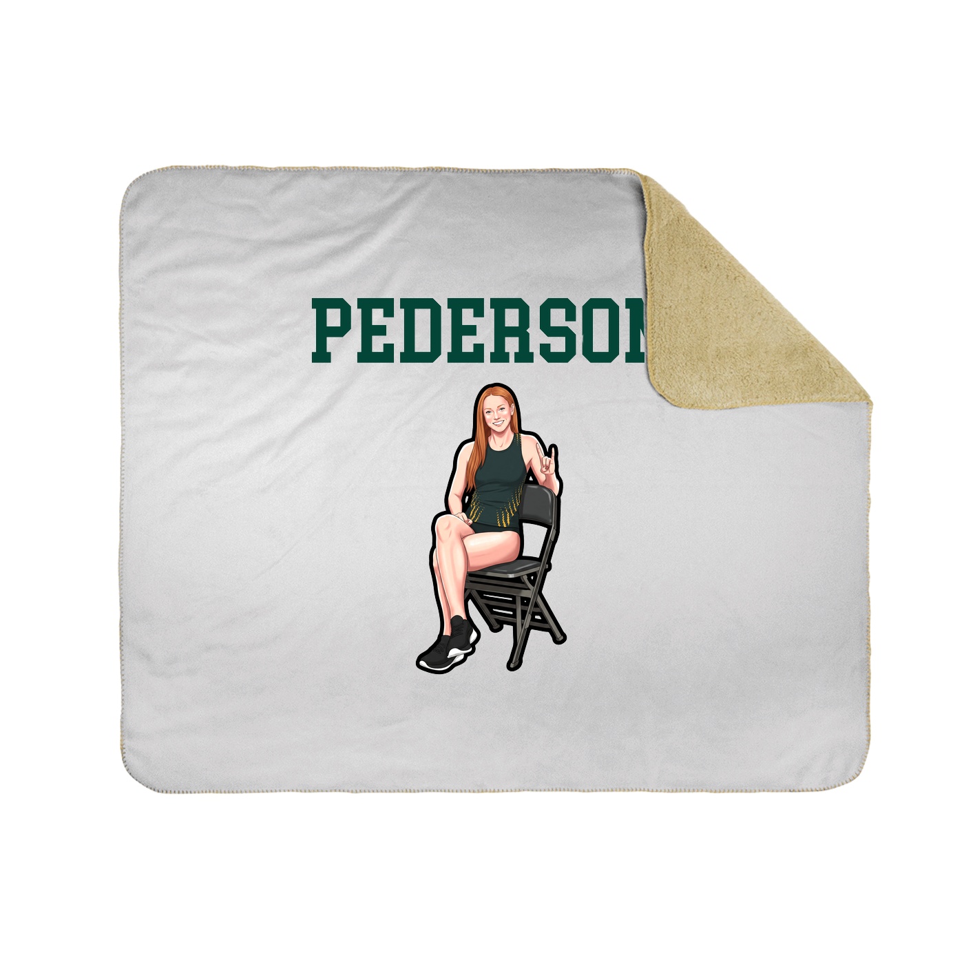 Throw Blanket — Shirsey in White