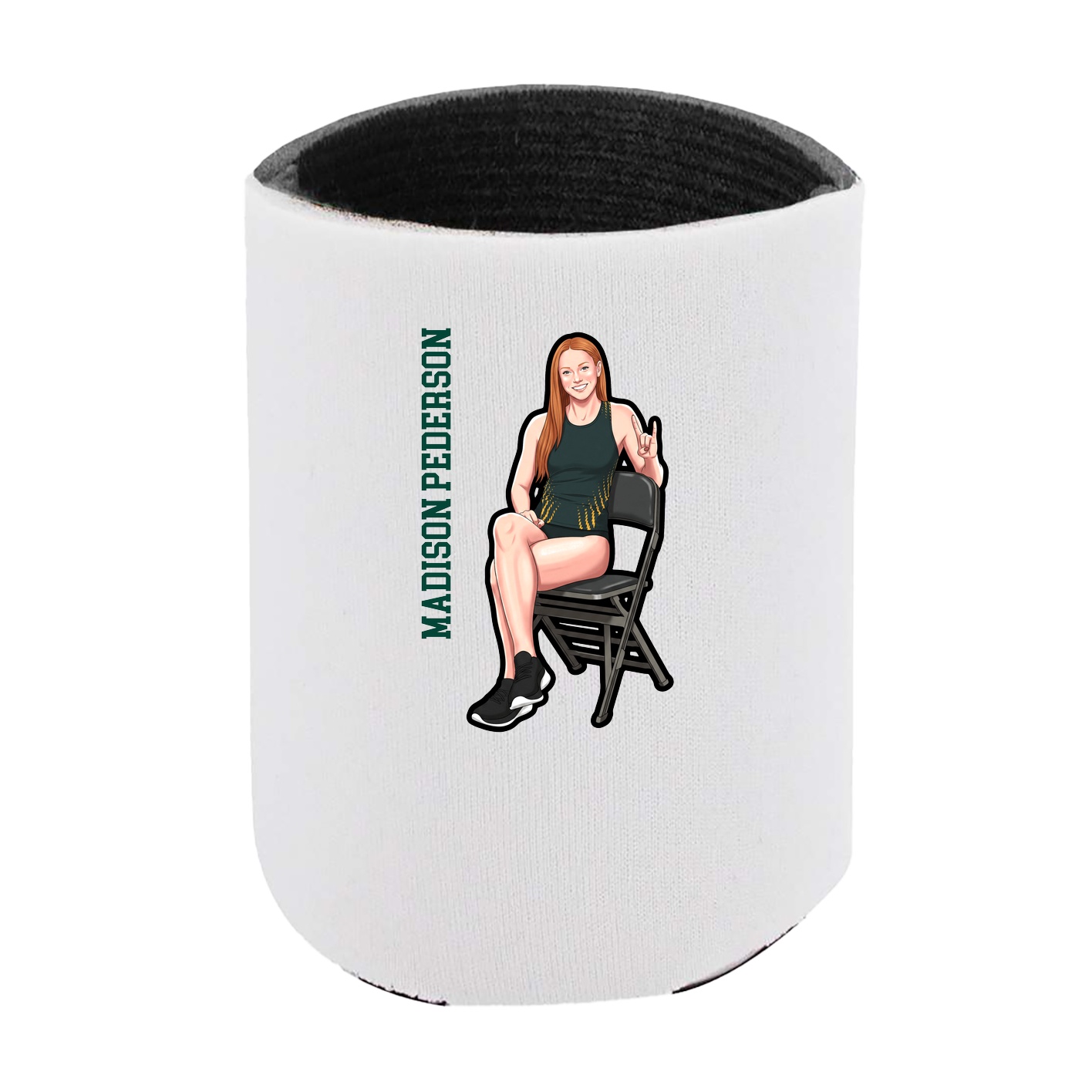 Can Holder — Name Vertical in White