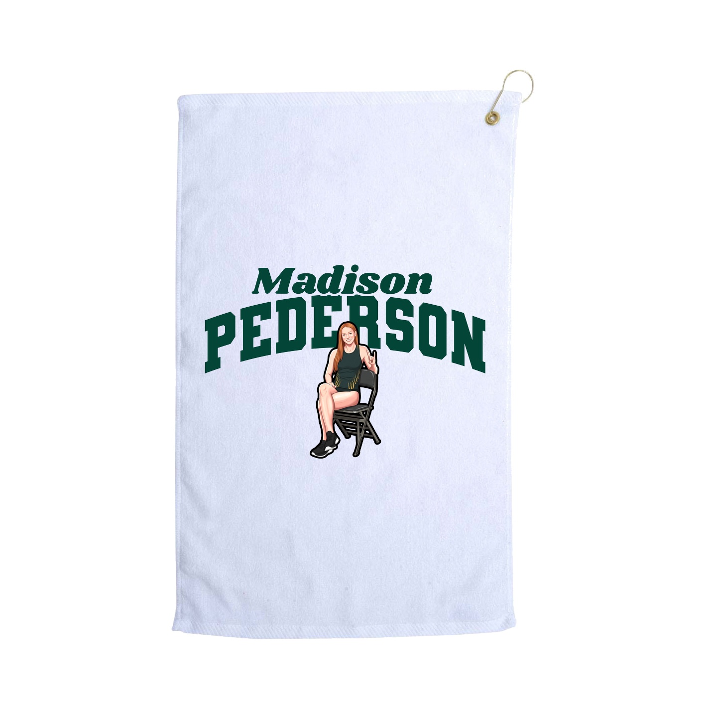 Golf Towel — Signature Arch in White