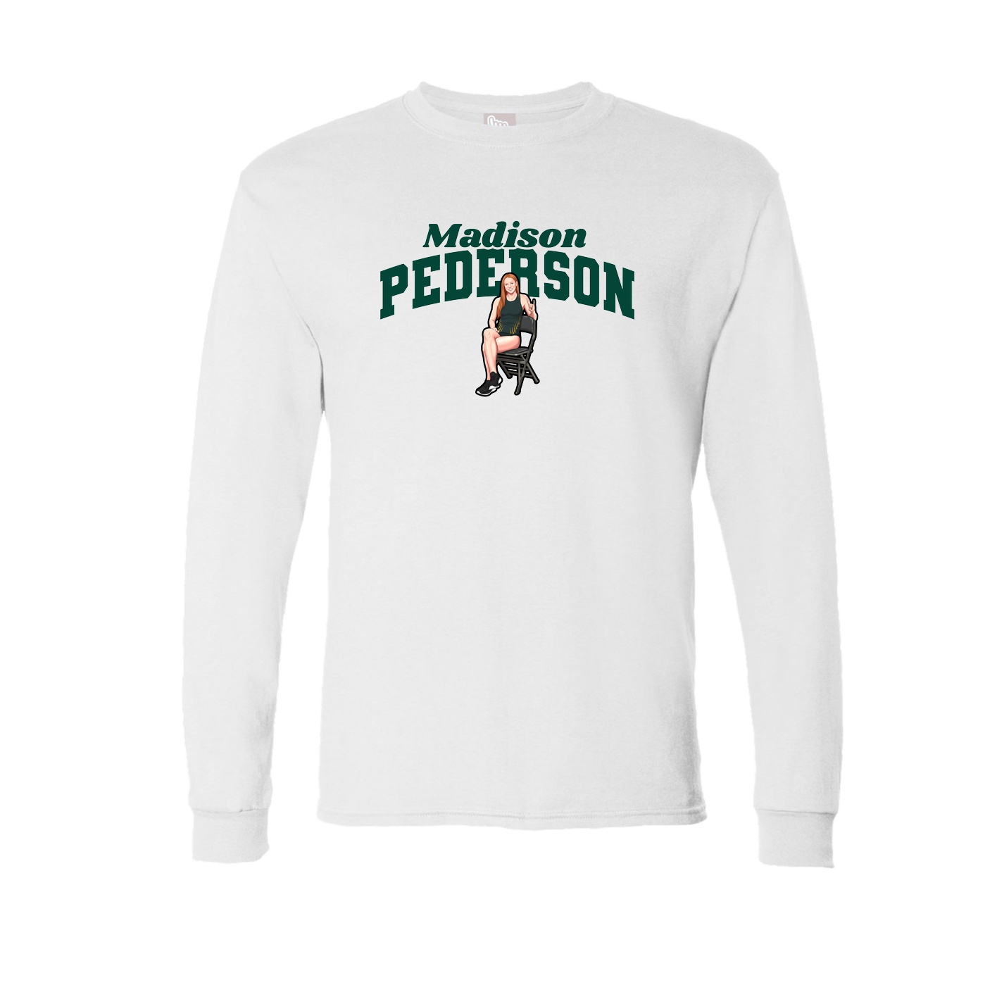 Long Sleeve Tee — Signature Arch in White