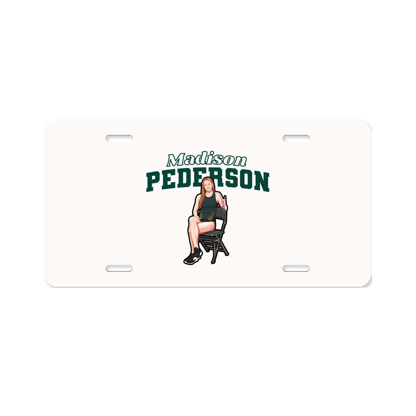License Plate — Name Arch in Classic
