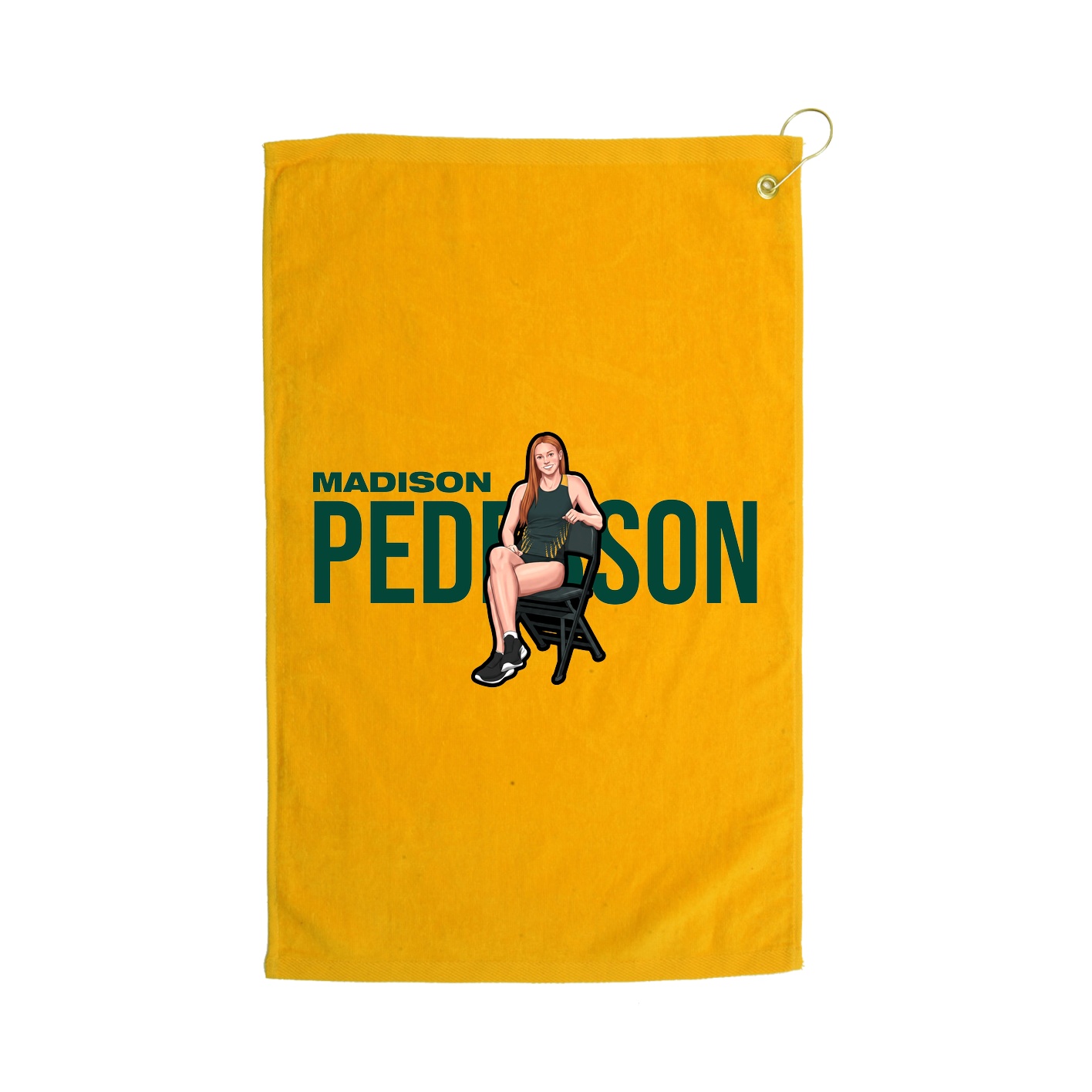Golf Towel — Player Name in Gold