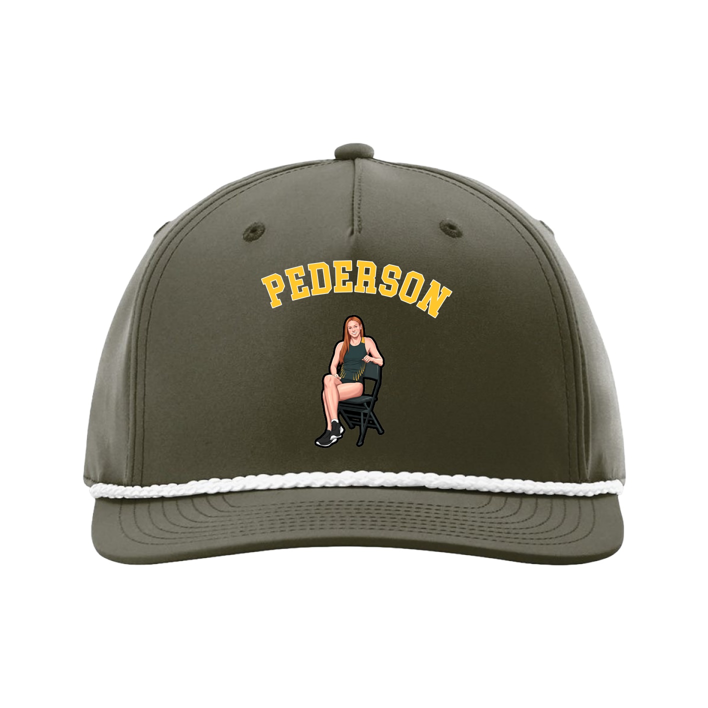 Five-Panel Classic Rope Cap — Shirsey Arch in Green