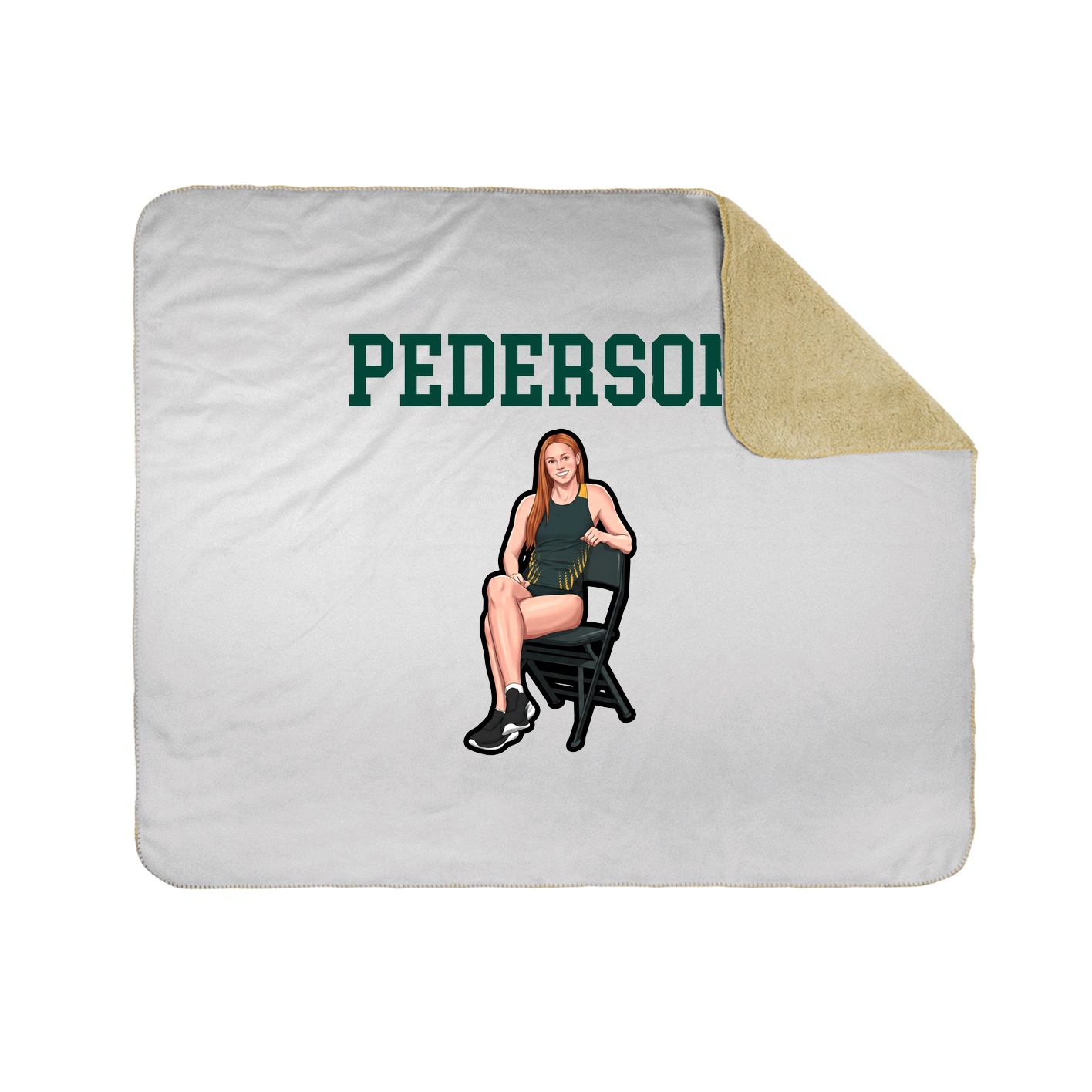 Throw Blanket — Shirsey in White