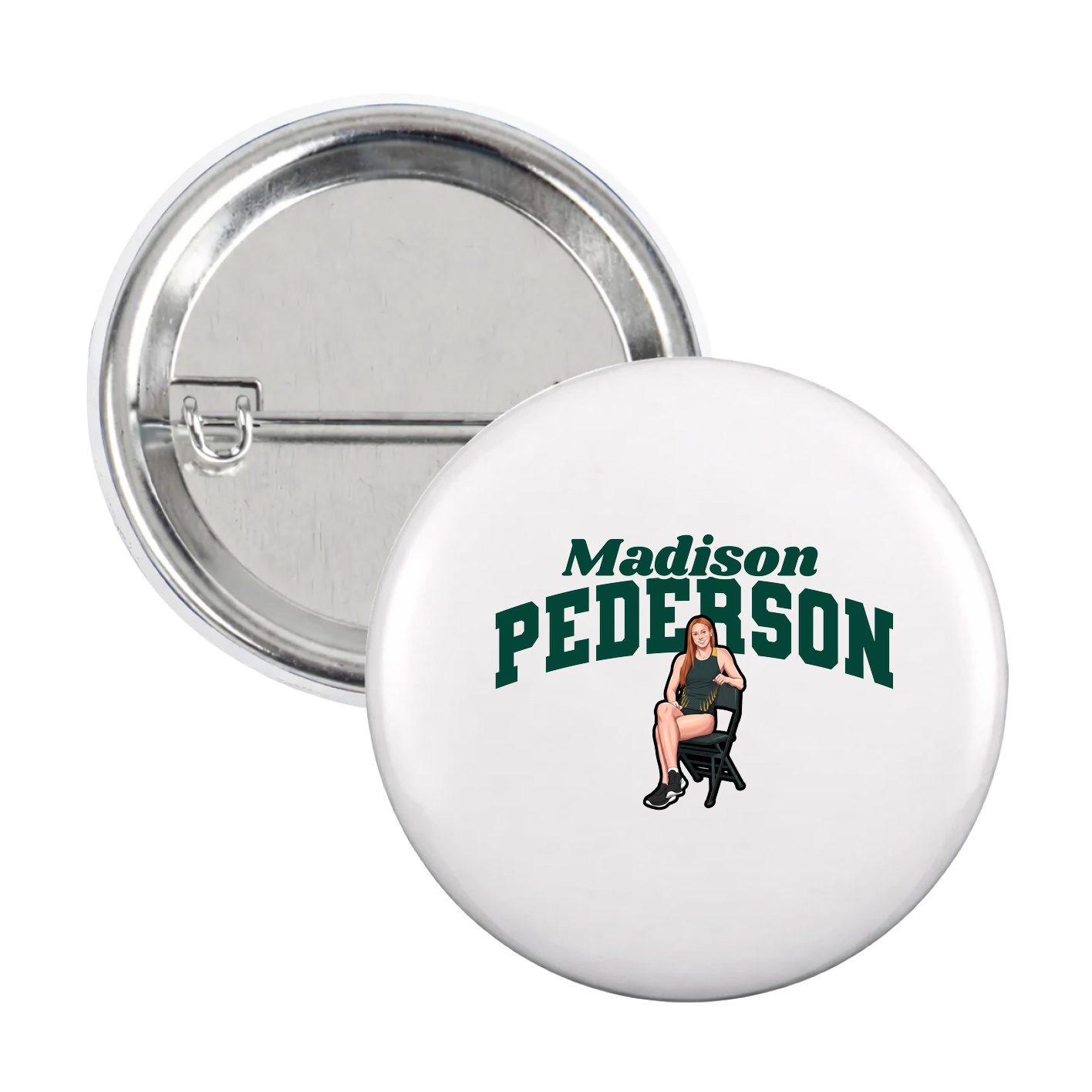 Game Day Button — Signature Arch in White