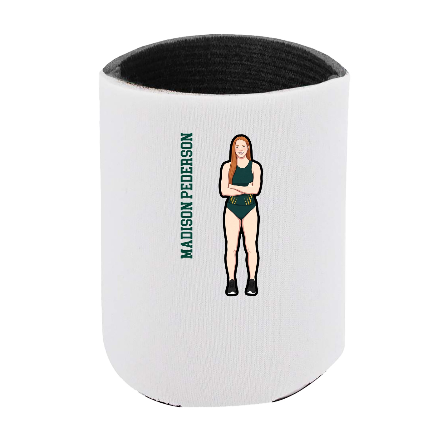 Can Holder — Name Vertical in White