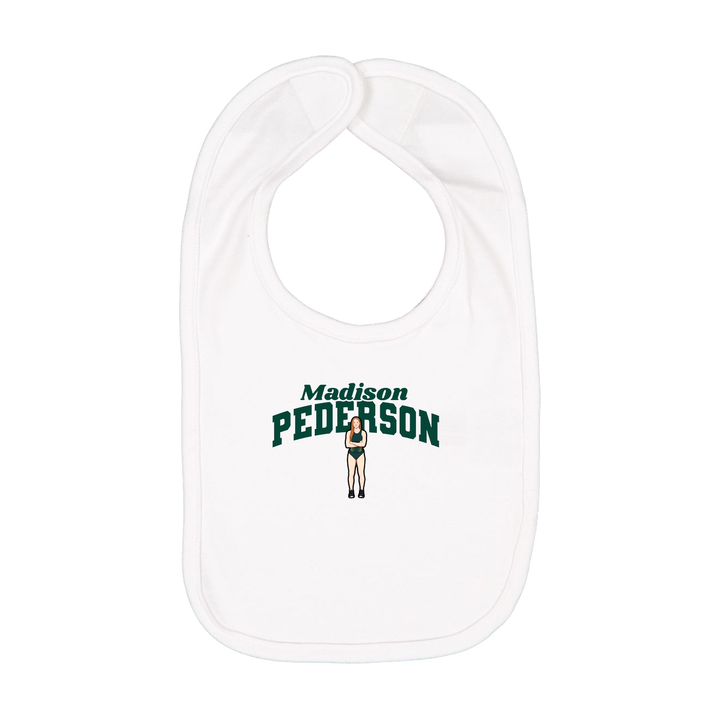 Infant Bib — Signature Arch in White