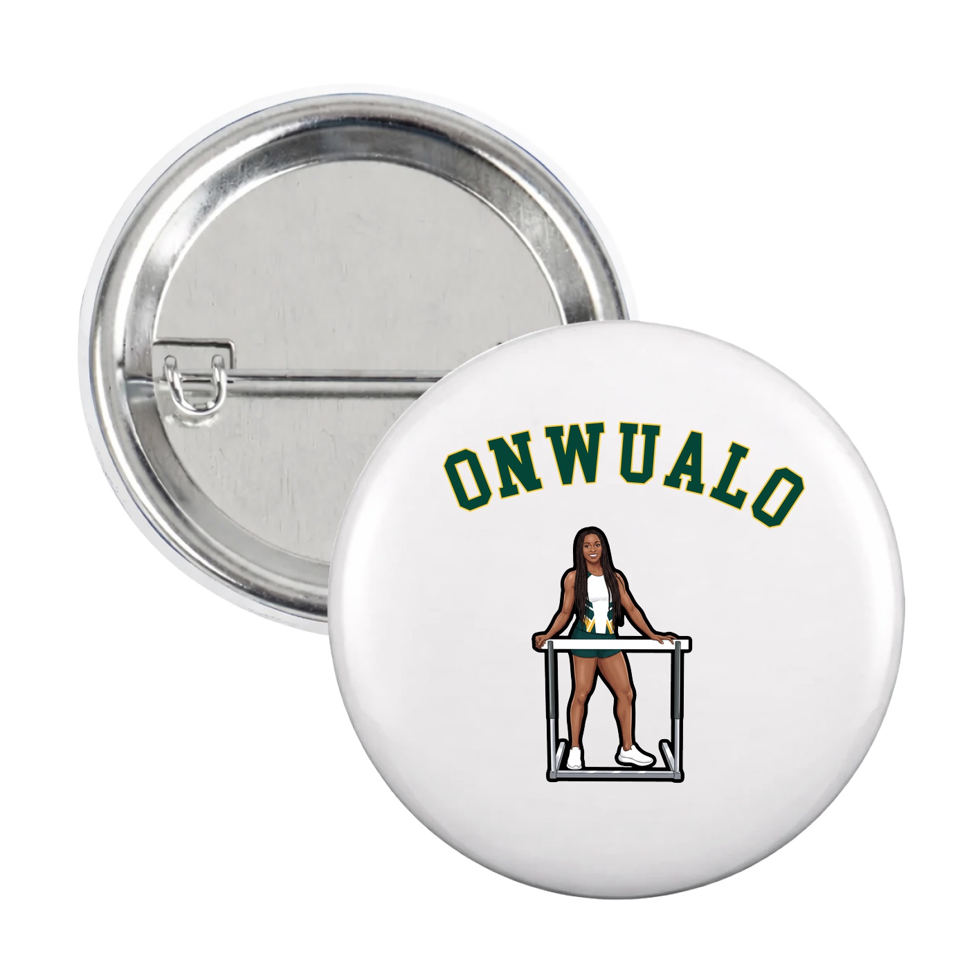 Game Day Button — Shirsey Arch in White