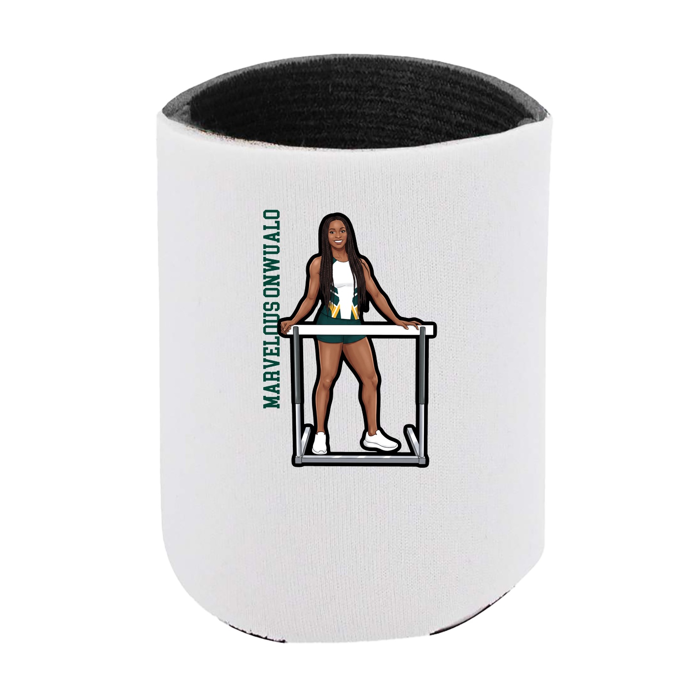Can Holder — Name Vertical in White