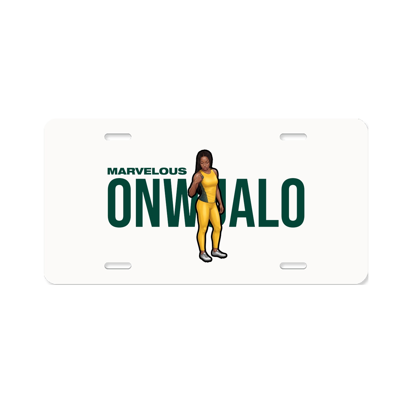 License Plate — Player Name in Classic
