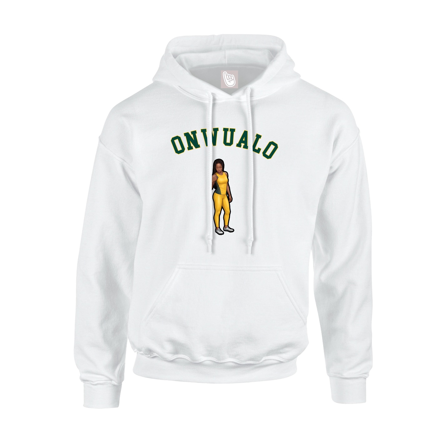 Youth Hoodie — Shirsey Arch in White