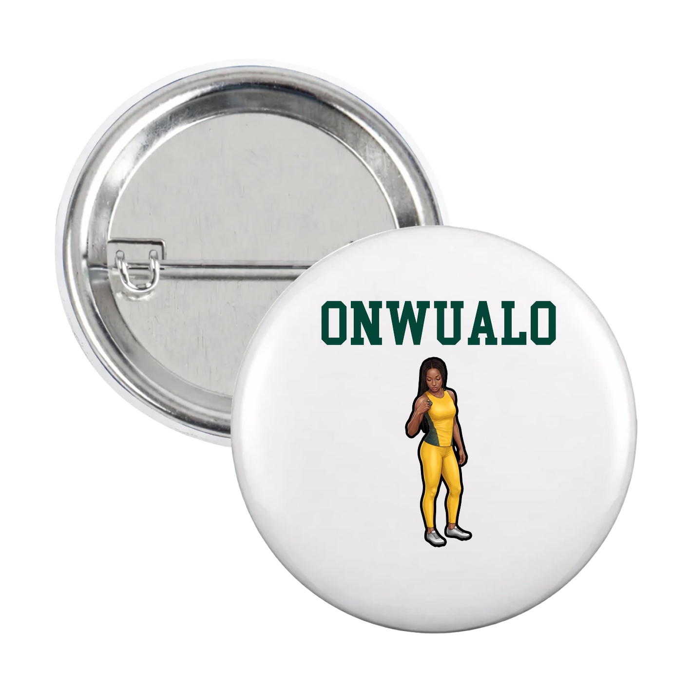 Game Day Button — Shirsey in White