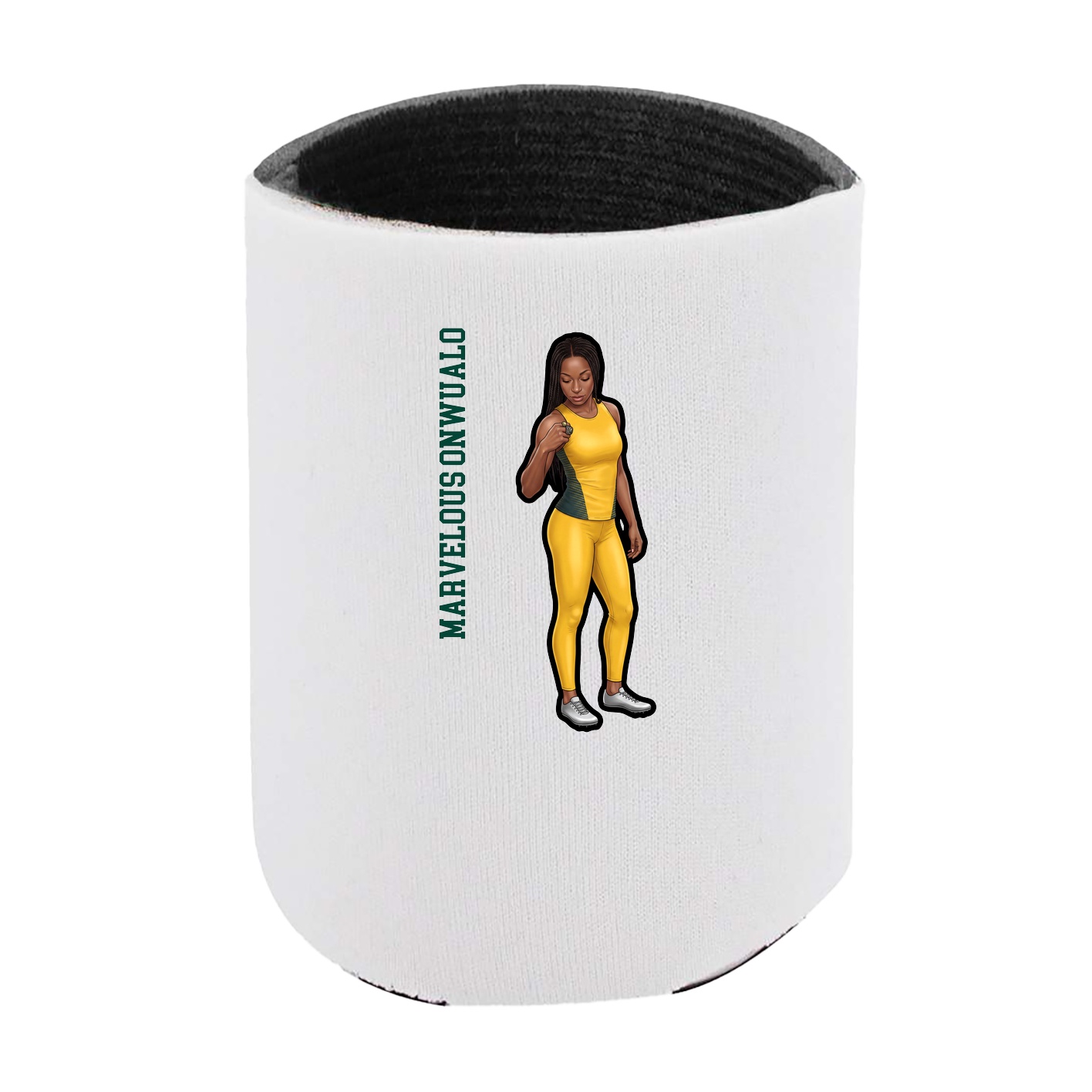 Can Holder — Name Vertical in White