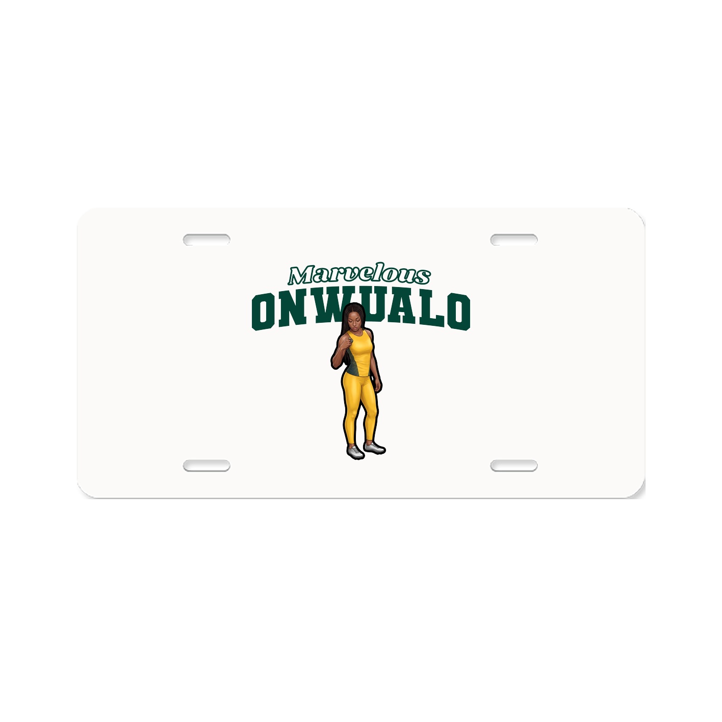 License Plate — Name Arch in Classic