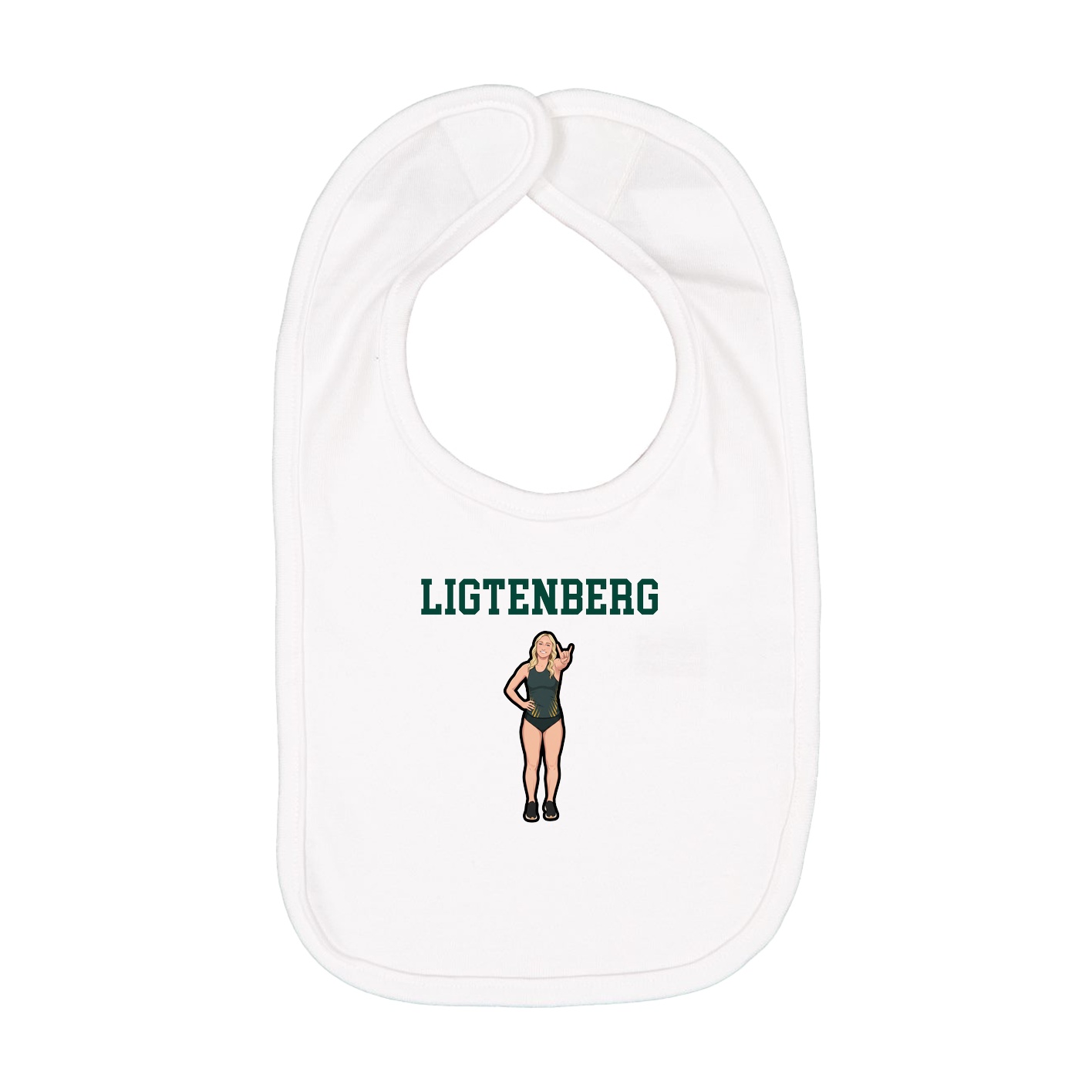Infant Bib — Shirsey in White
