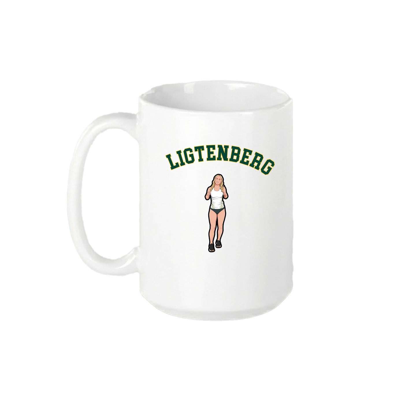 15oz Coffee Mug — Shirsey Arch in White