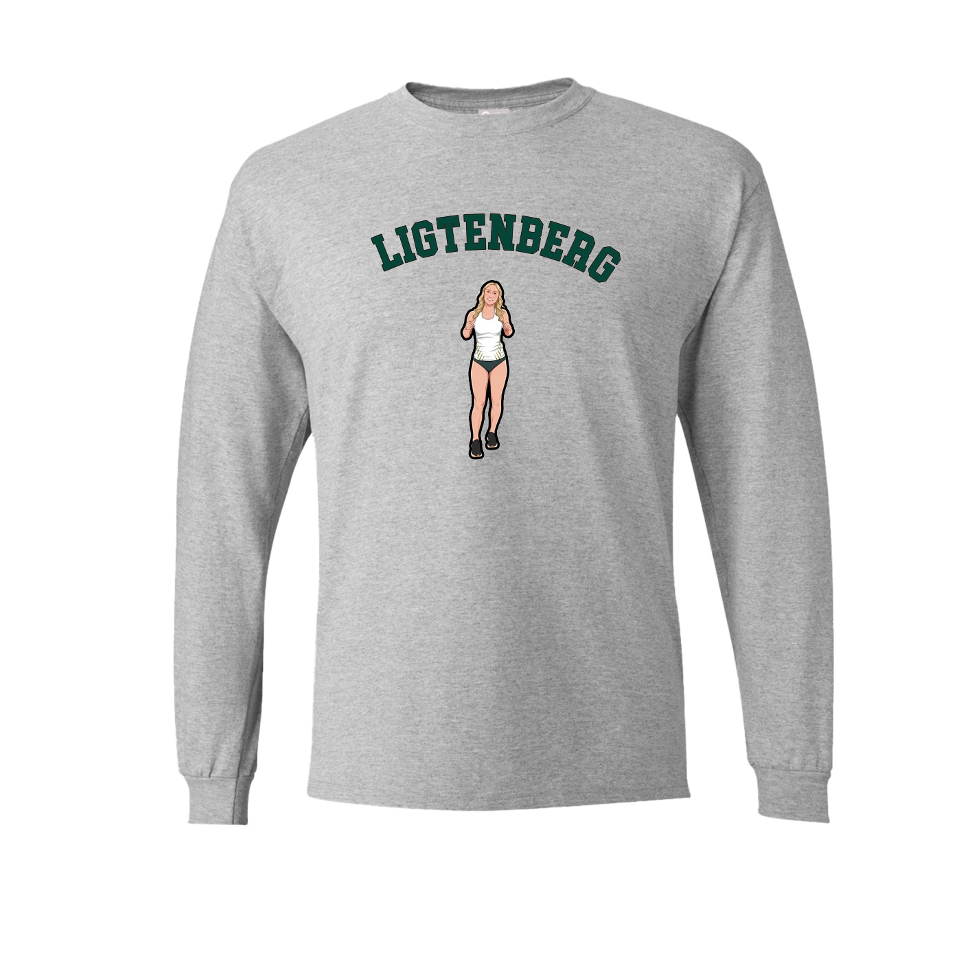 Long Sleeve Tee — Shirsey Arch in Grey