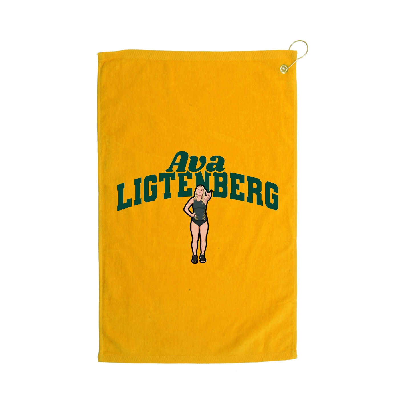 Golf Towel — Signature Arch in Gold