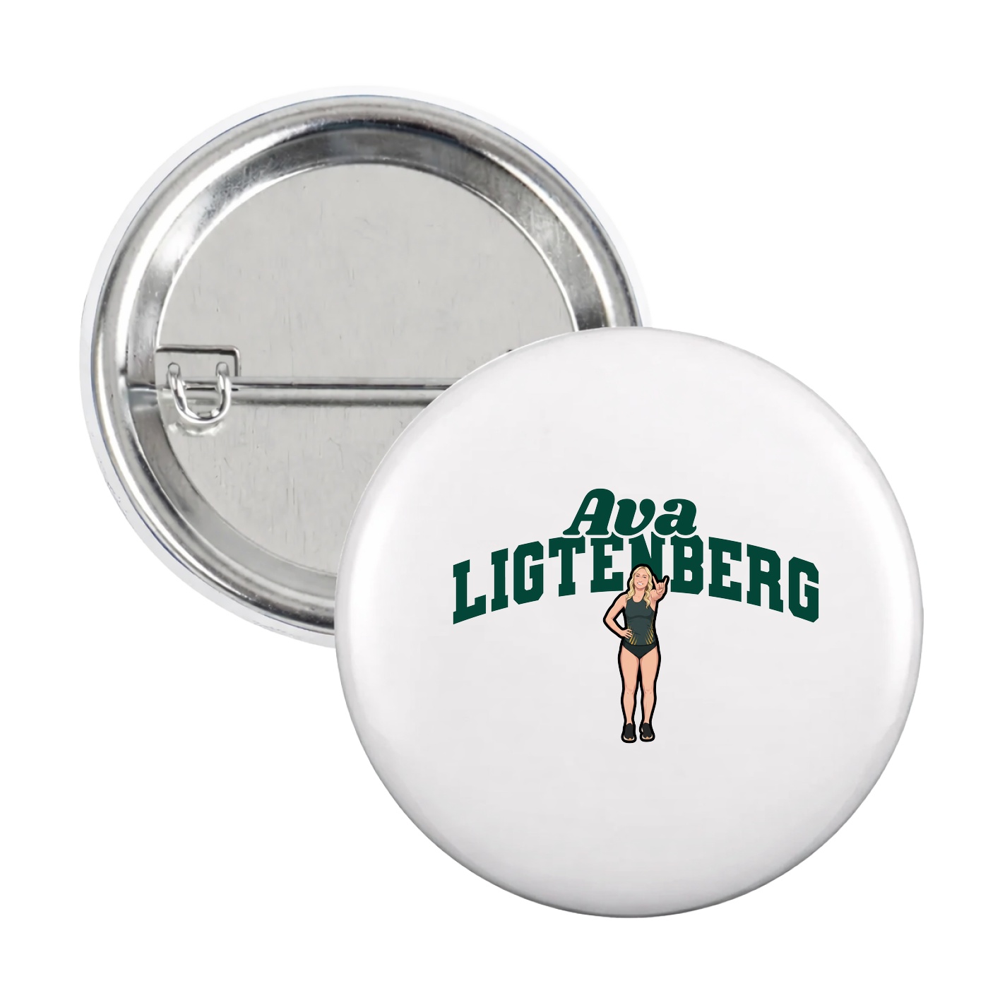 Game Day Button — Signature Arch in White