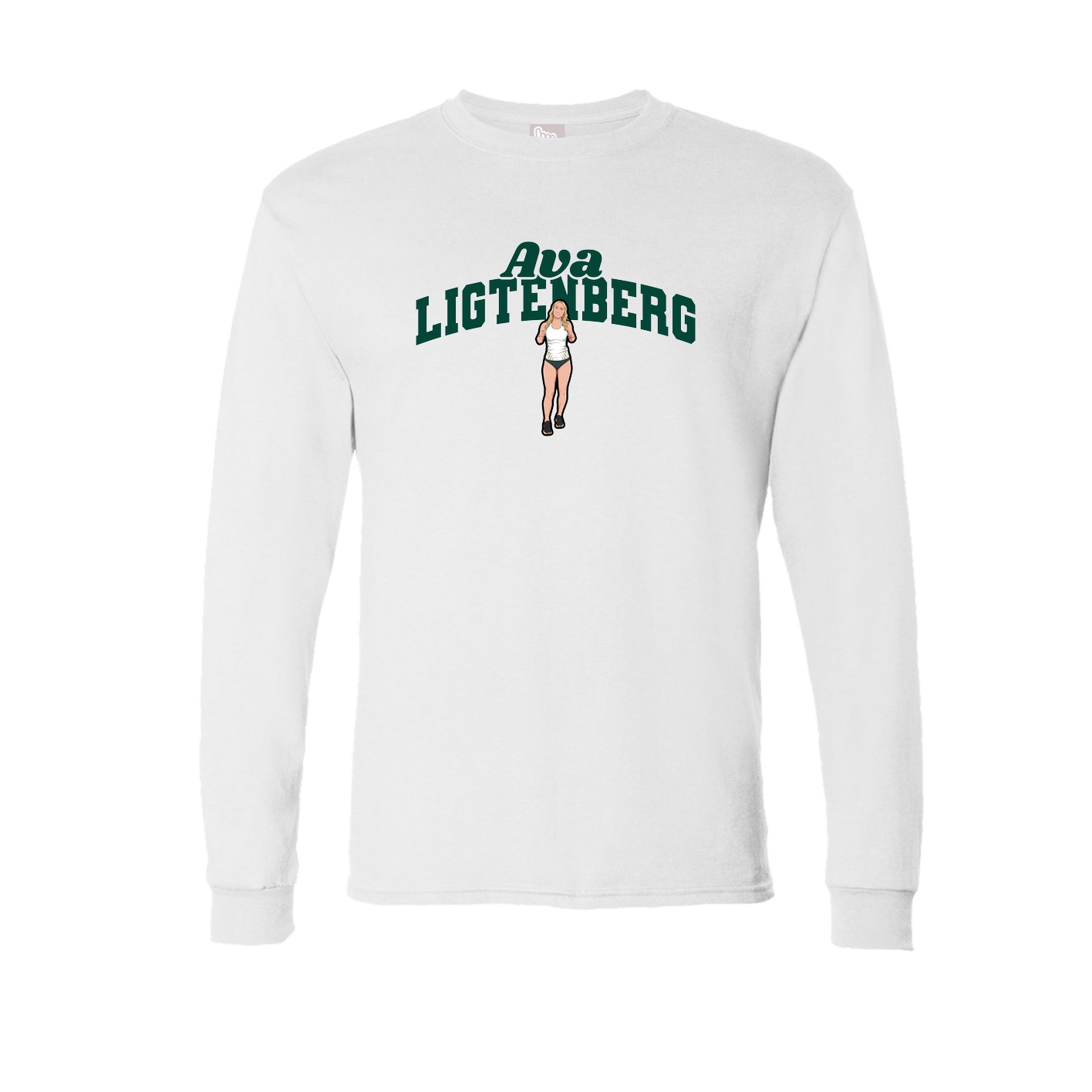 Long Sleeve Tee — Signature Arch in White