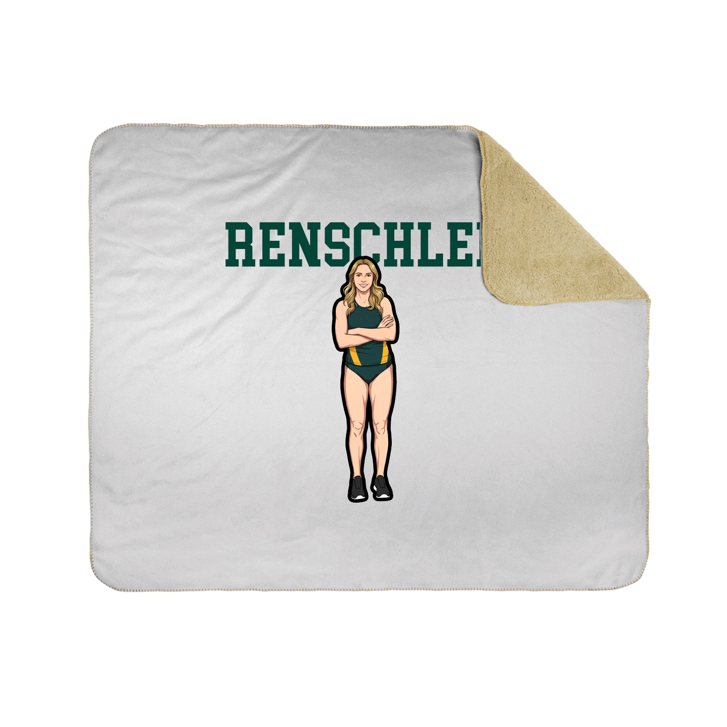 Throw Blanket — Shirsey in White