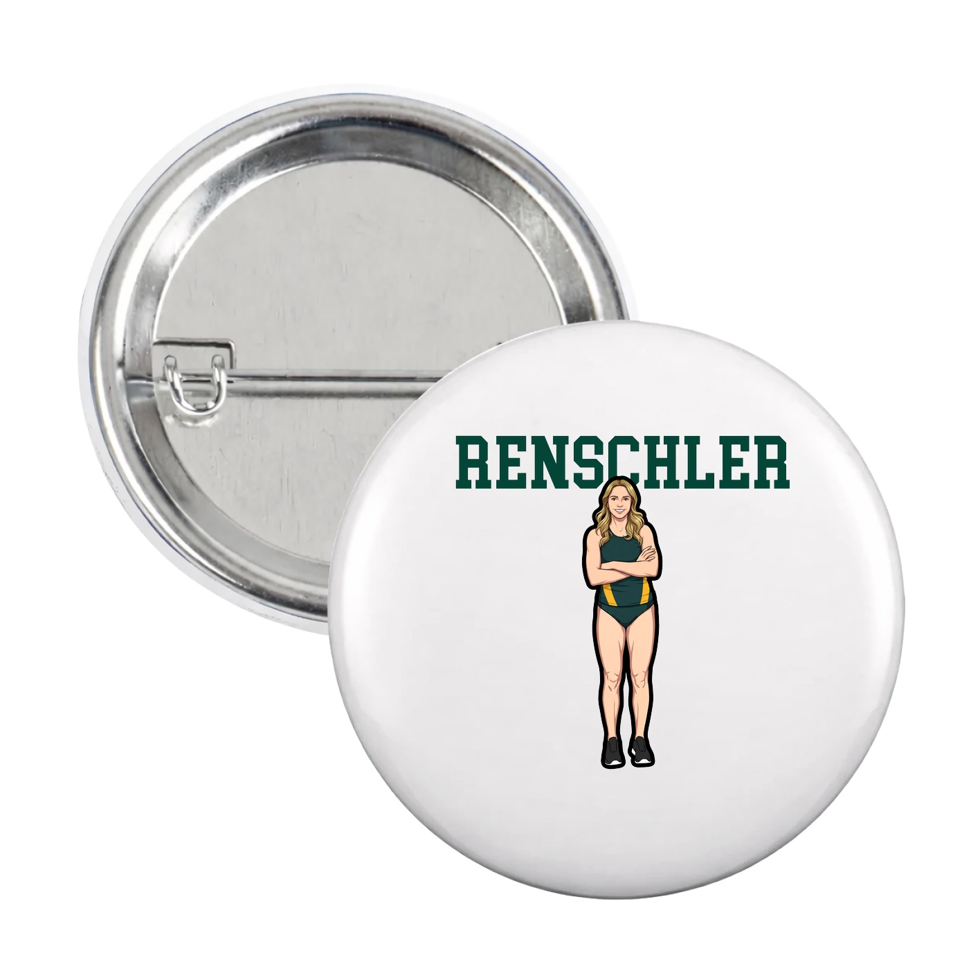 Game Day Button — Shirsey in White