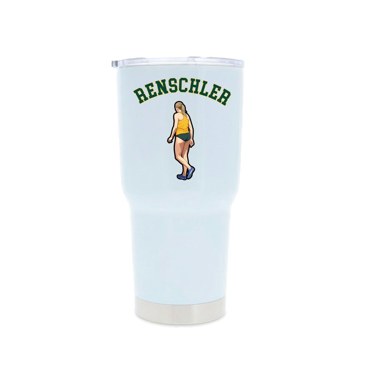 30oz Stainless Steel Tumbler — Shirsey Arch in White