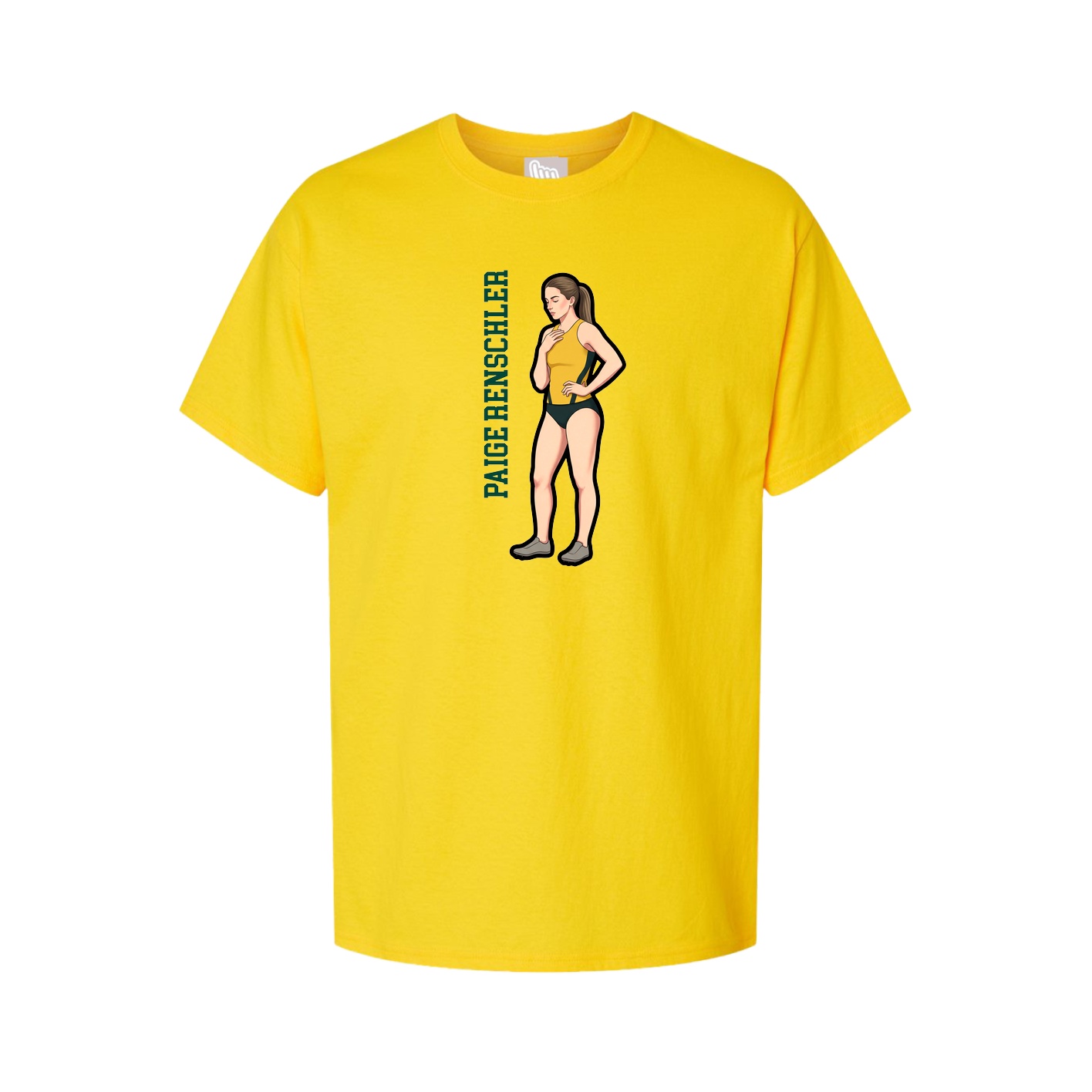 Tee — Name Vertical in Gold