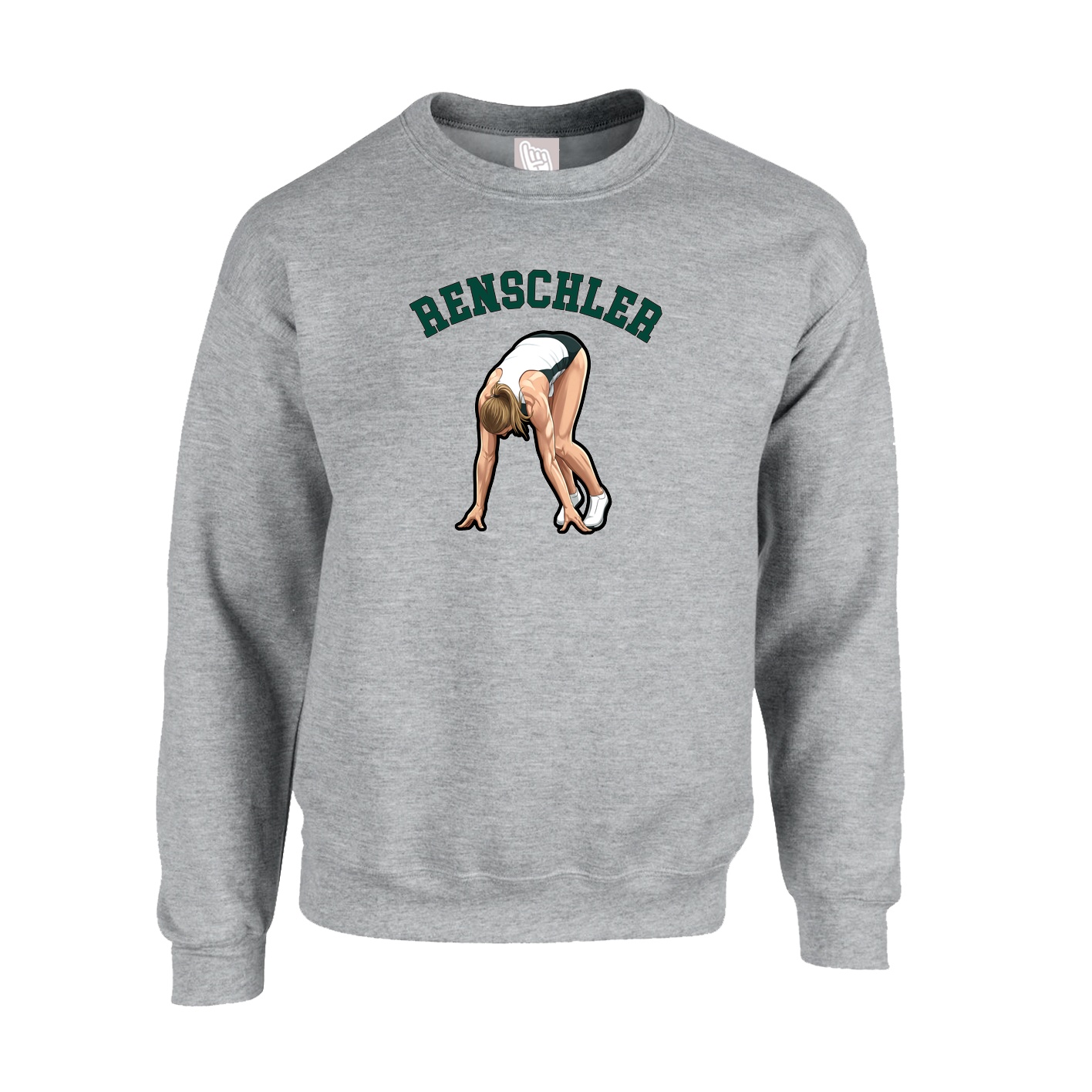 Fleece Crew — Shirsey Arch in Grey