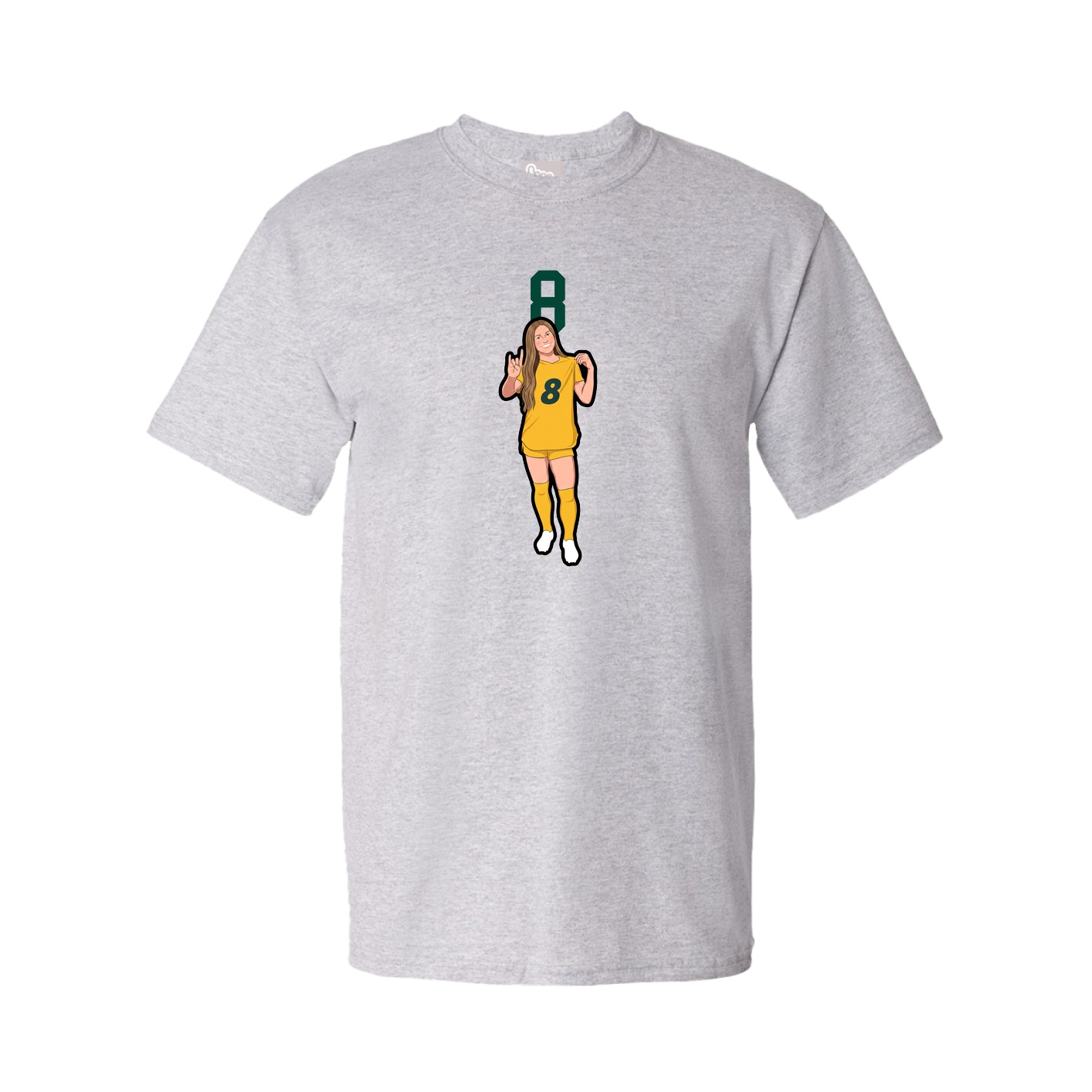 Tee — Number Top in Grey