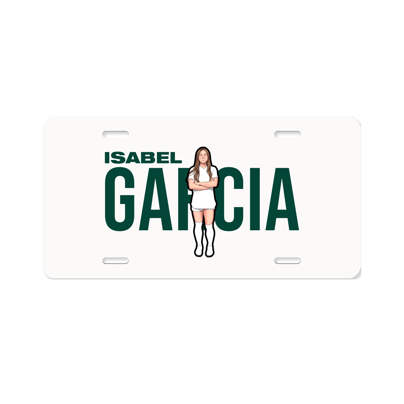 License Plate — Player Name in Classic
