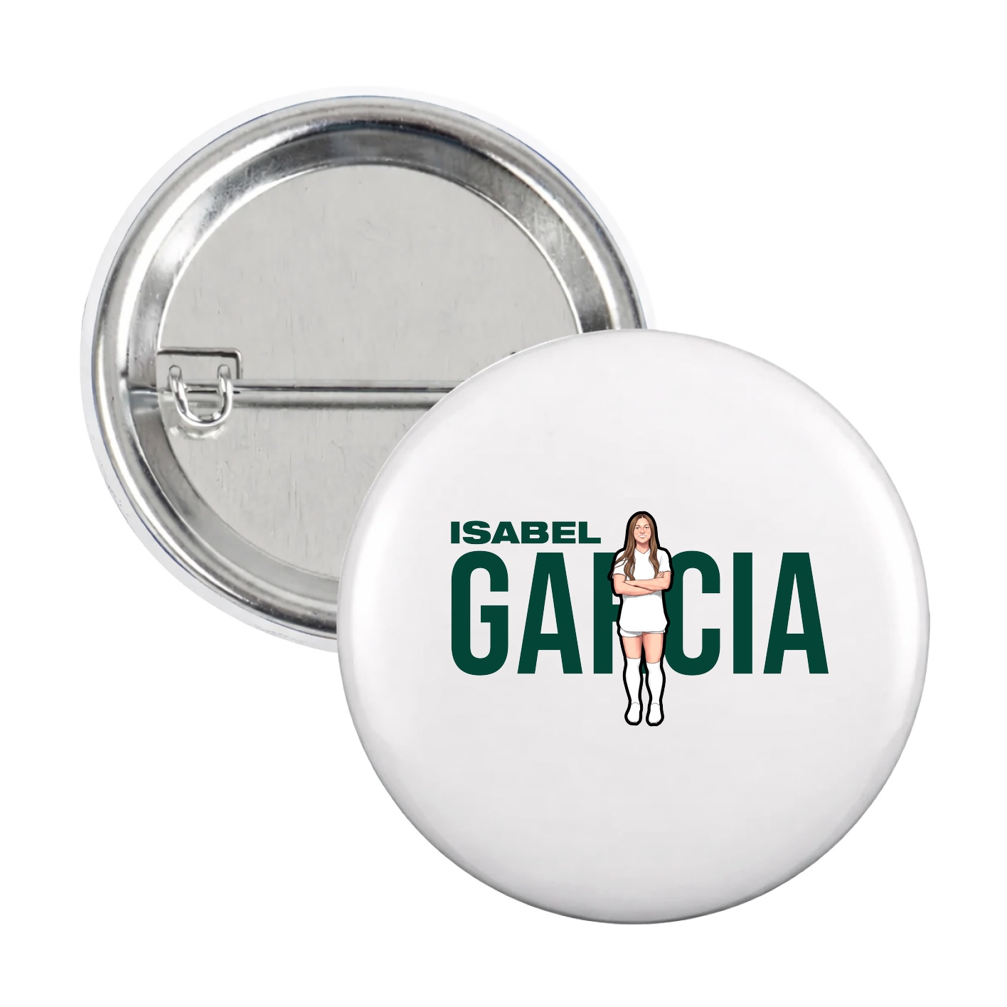 Game Day Button — Player Name in White
