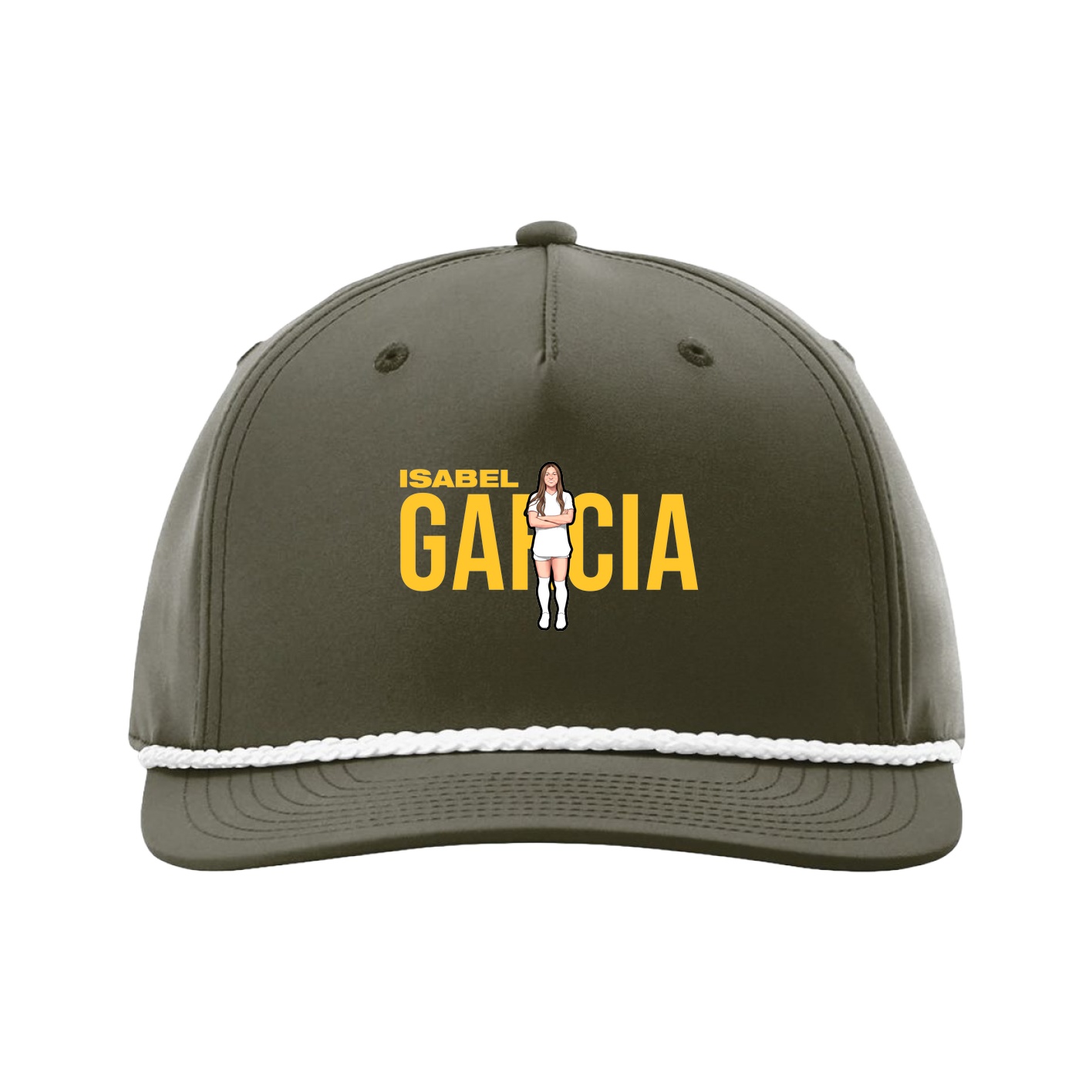 Five-Panel Classic Rope Cap — Player Name in Green