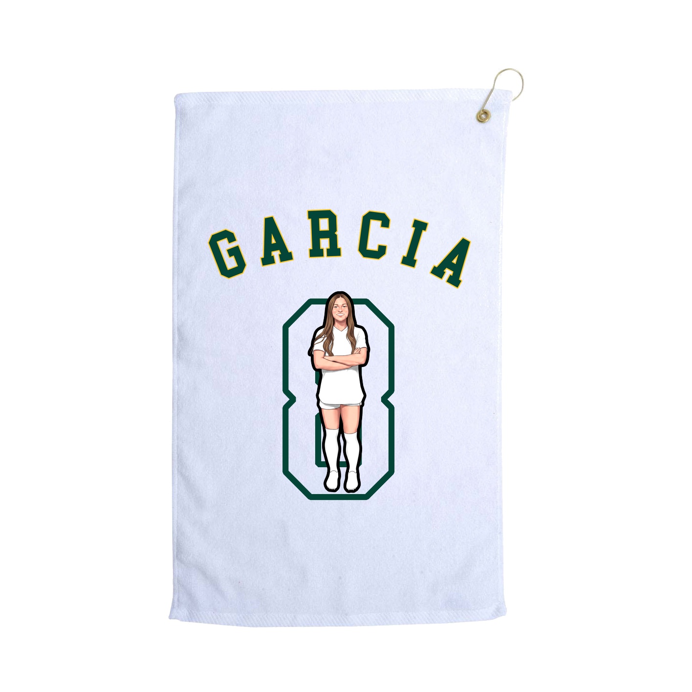 Golf Towel — Shirsey Arch in White