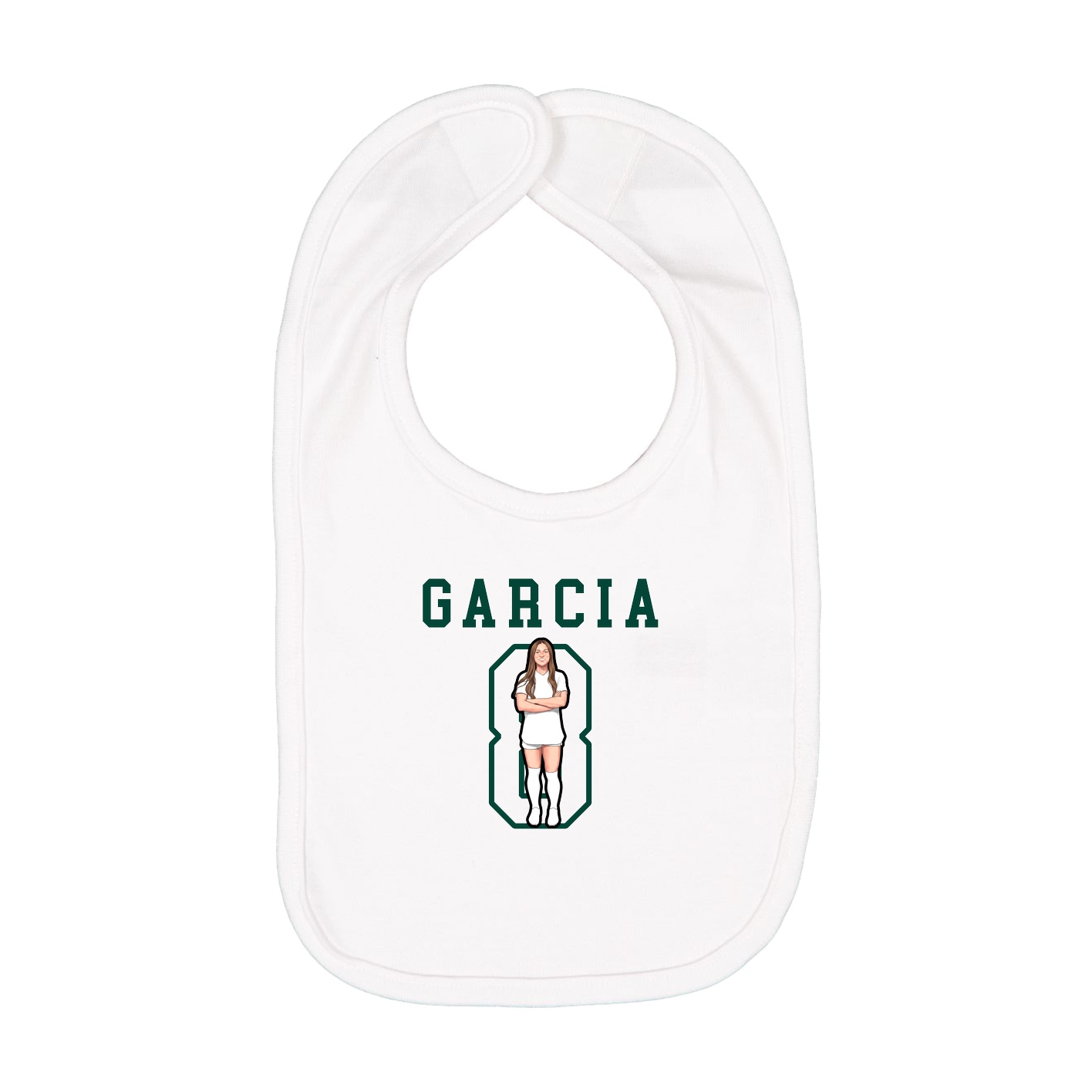 Infant Bib — Shirsey in White