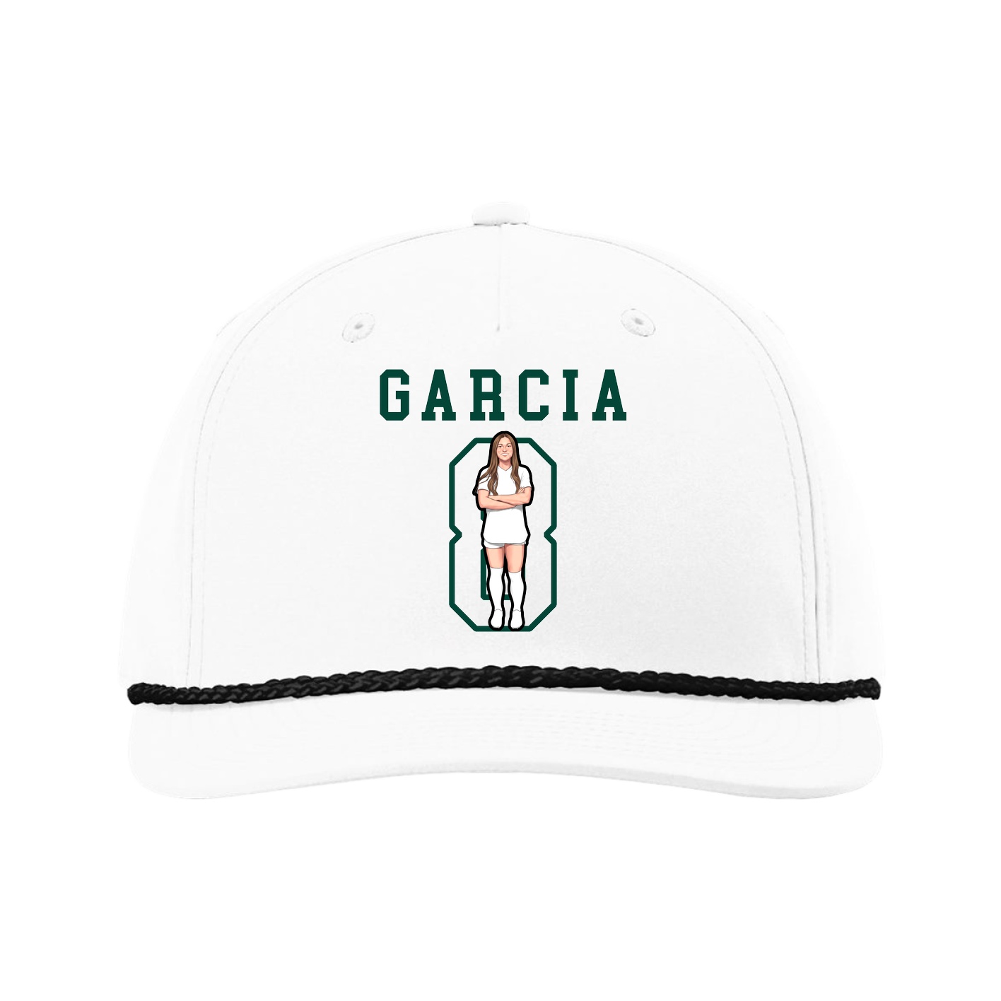 Five-Panel Classic Rope Cap — Shirsey in White