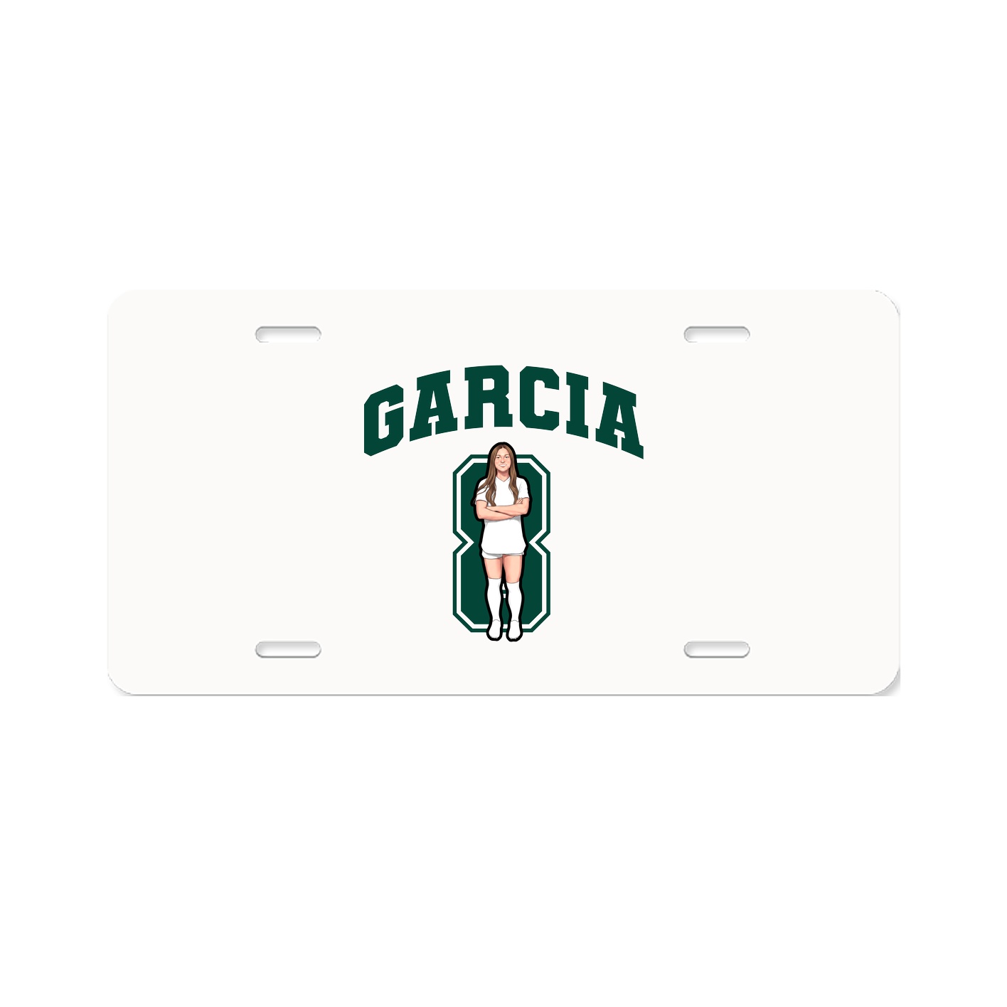 License Plate — Number in Classic