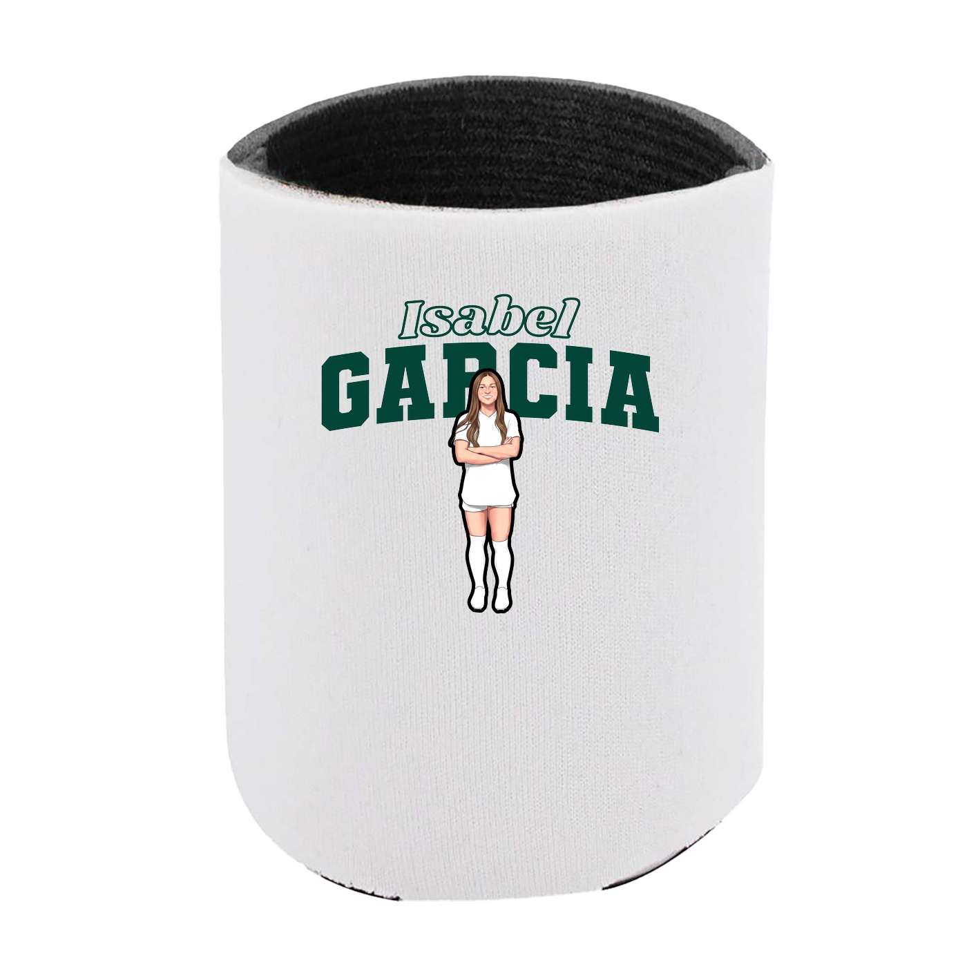 Can Holder — Name Arch in White