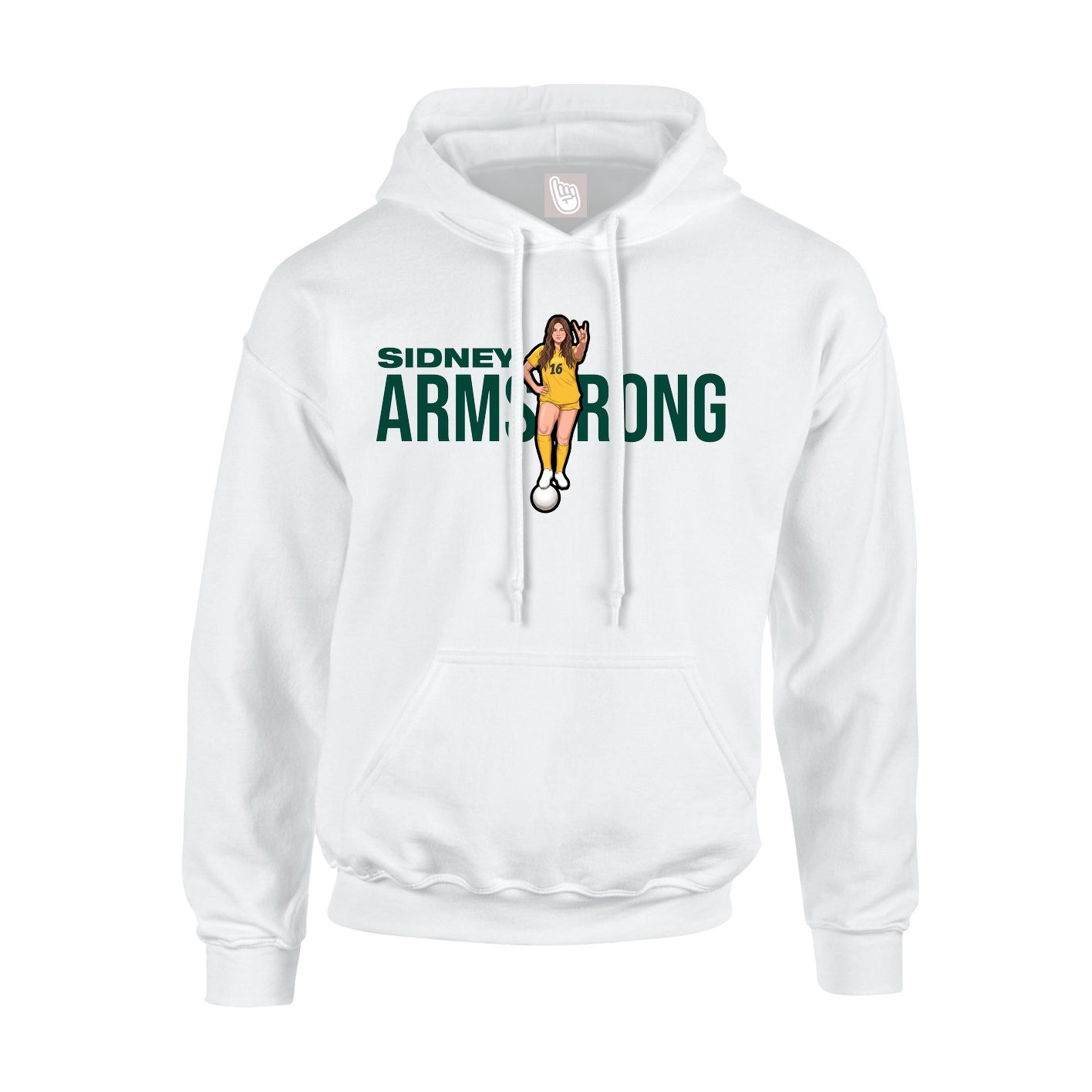 Hoodie — Player Name in White