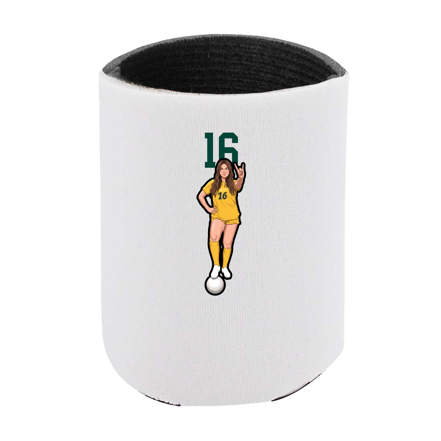 Can Holder — Number Top in White