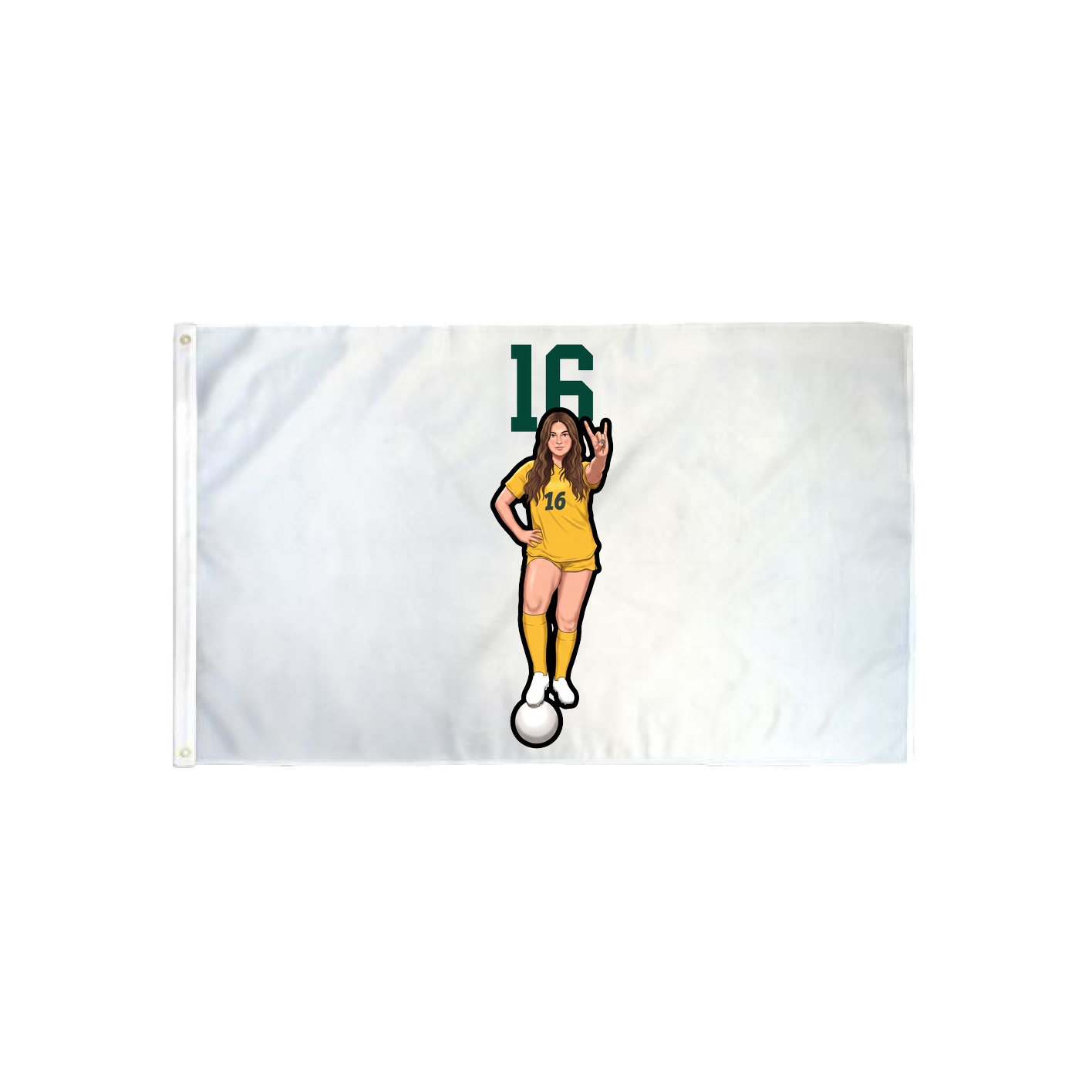3x5 Flag — Number Top in Classic