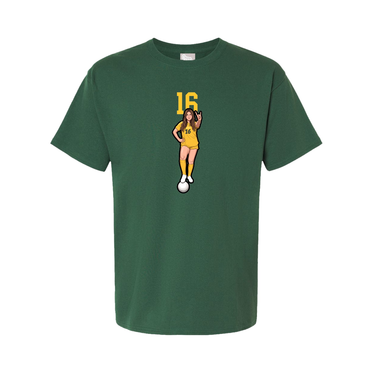 Tee — Number Top in Green