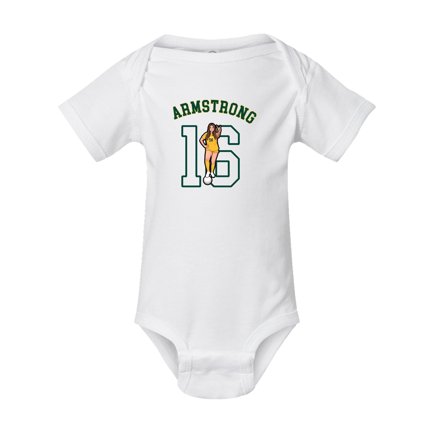 Baby Onesie — Shirsey Arch in White